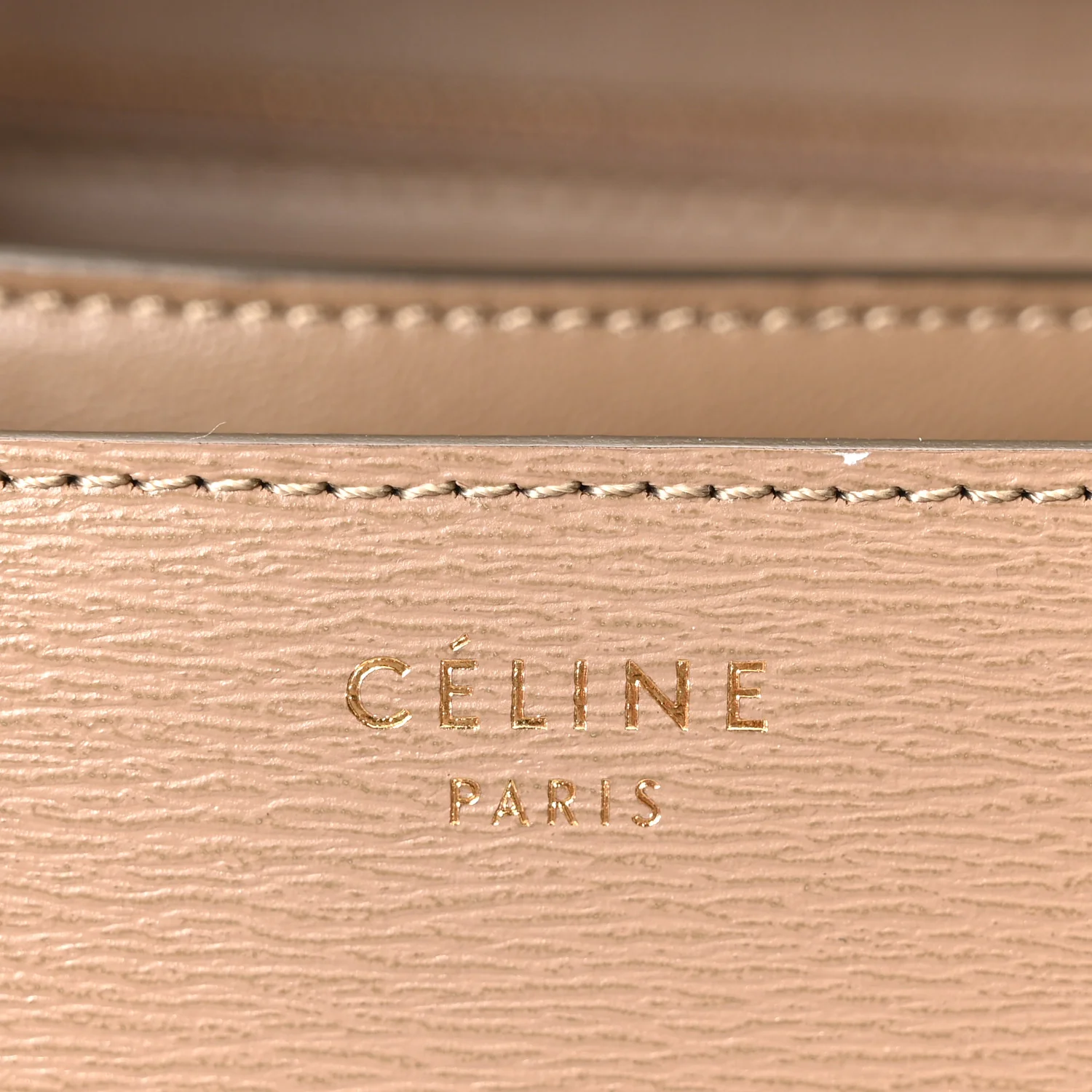 Liege Calfskin Medium Classic Box Flap Bag Taupe