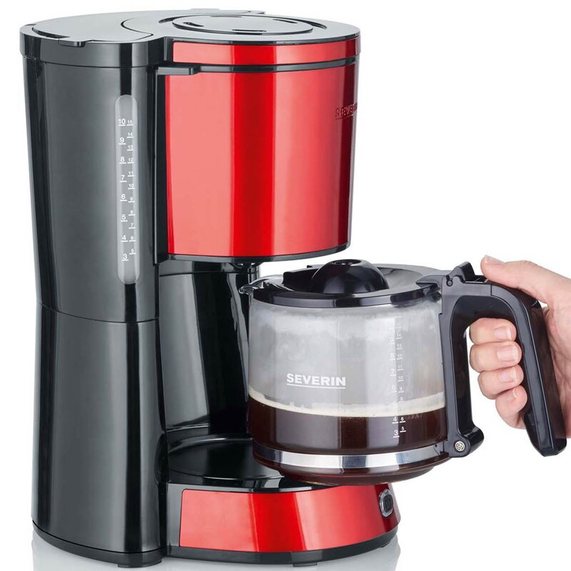 Kaffetrakter KA4817 10 kopper 1000W chilirød