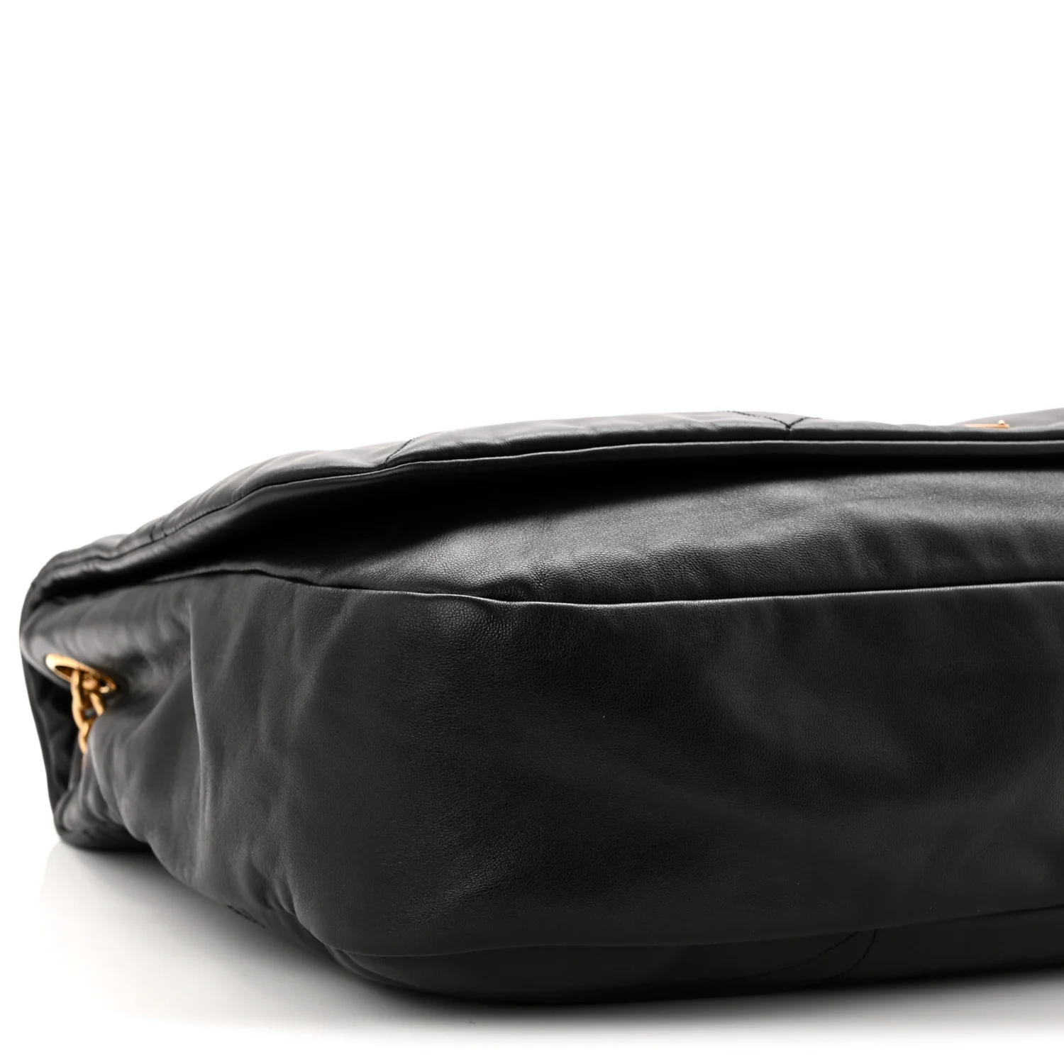 Lambskin Matelasse Monogram Large Jamie 4.3 Black