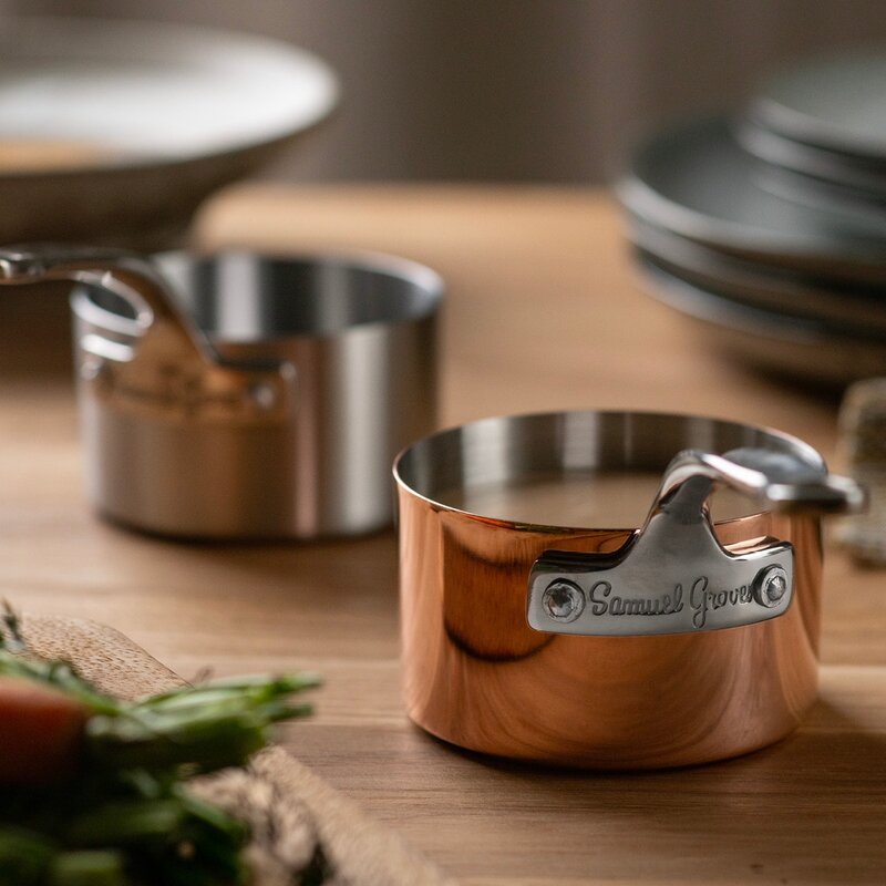 Serveware minikasserollesett 3 deler 9 cm kobber