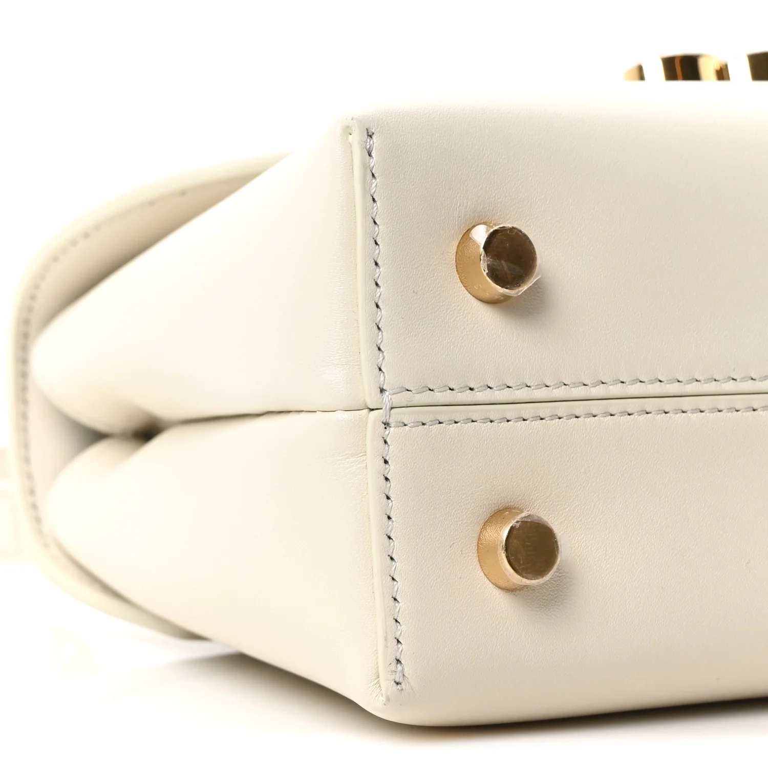 Smooth Satinated Calfskin Teen Nino Rice