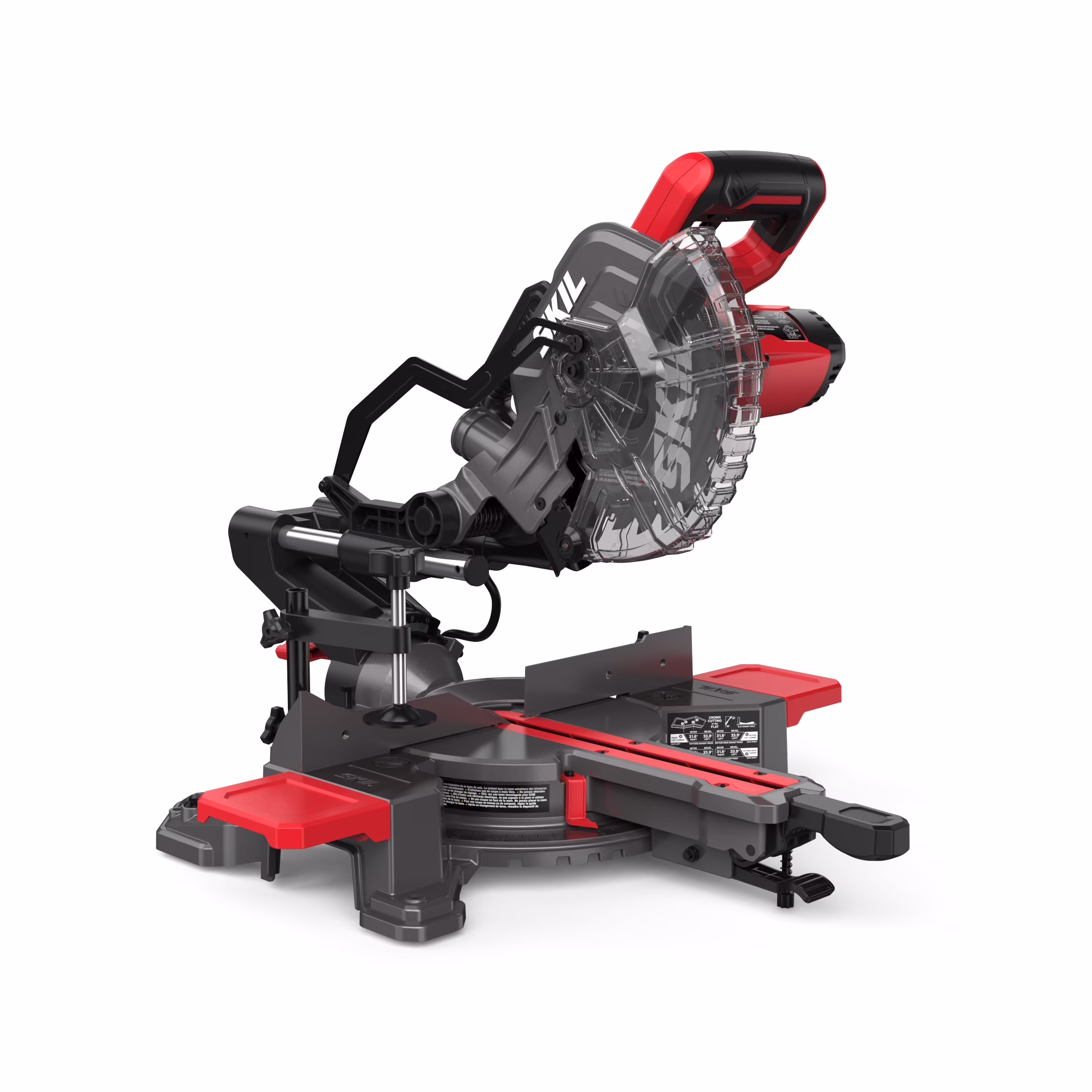 SKIL MS6316-00 10 Amp 7-1/4 Single Bevel Miter Saw with Compact Rail System & LED Shadow Line