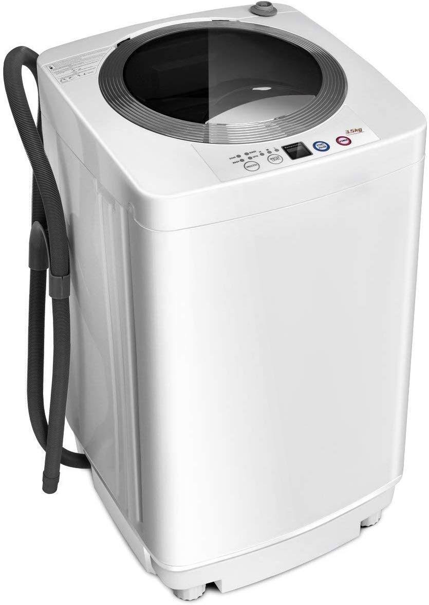 Giantex Portable Compact Full-Automatic Laundry 8 lbs Load Capacity Washing Machine Washer/Spinner w/Drain Pump