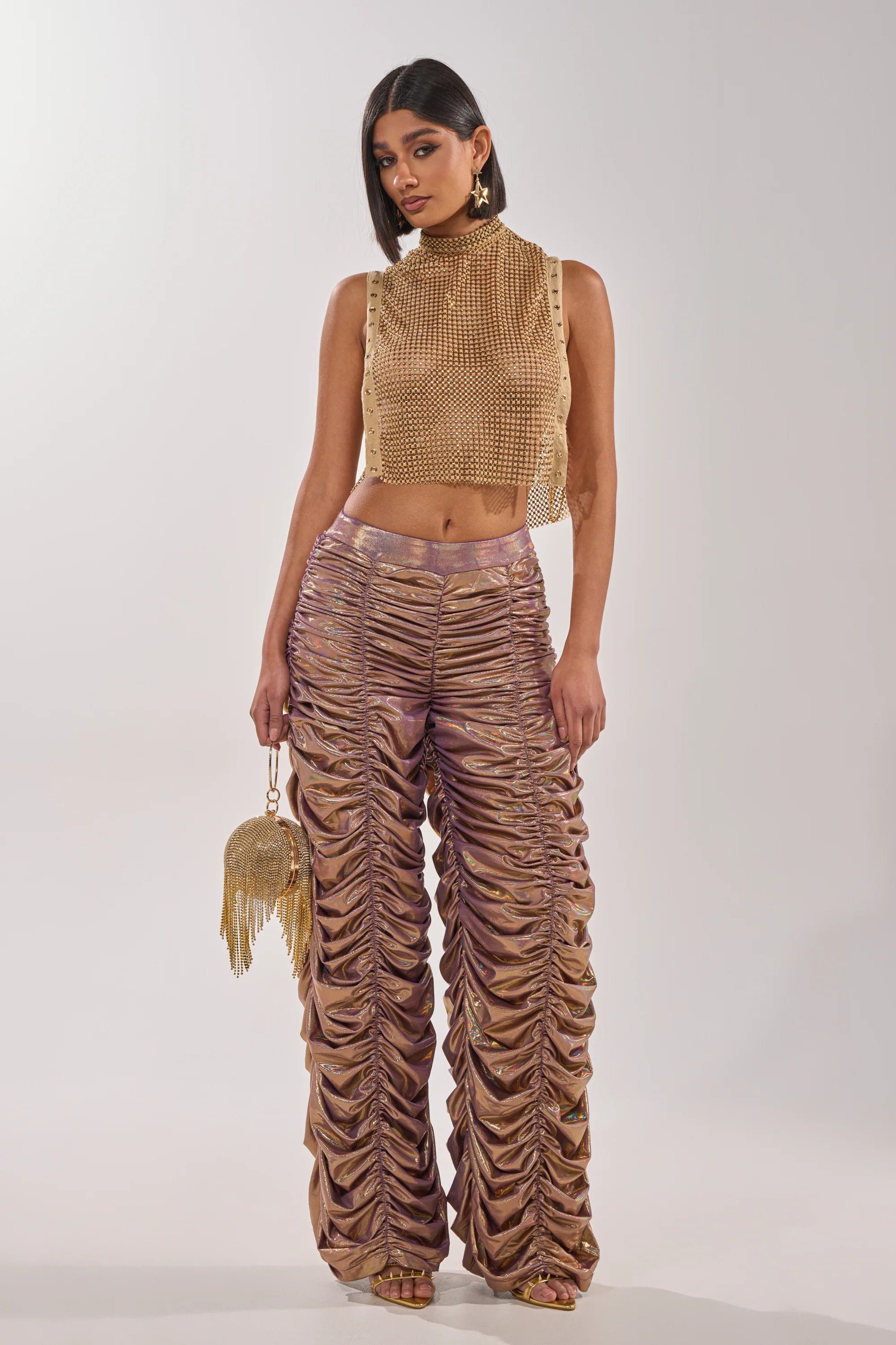 WOW WOW WOW RUCHED PANT - Akira Store
