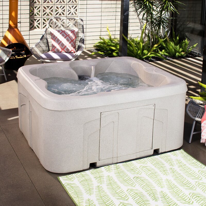 Spa rectangulaire prêt à l'emploi Lifesmart Spas LS100 pour 4 personnes, 13 jets
