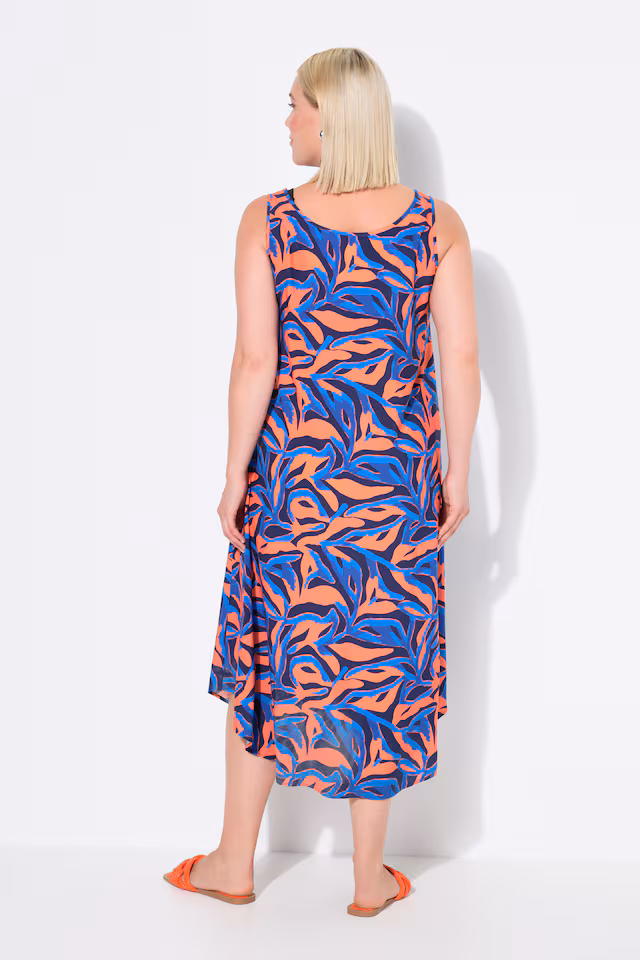 Abstract Print Sleeveless Dress