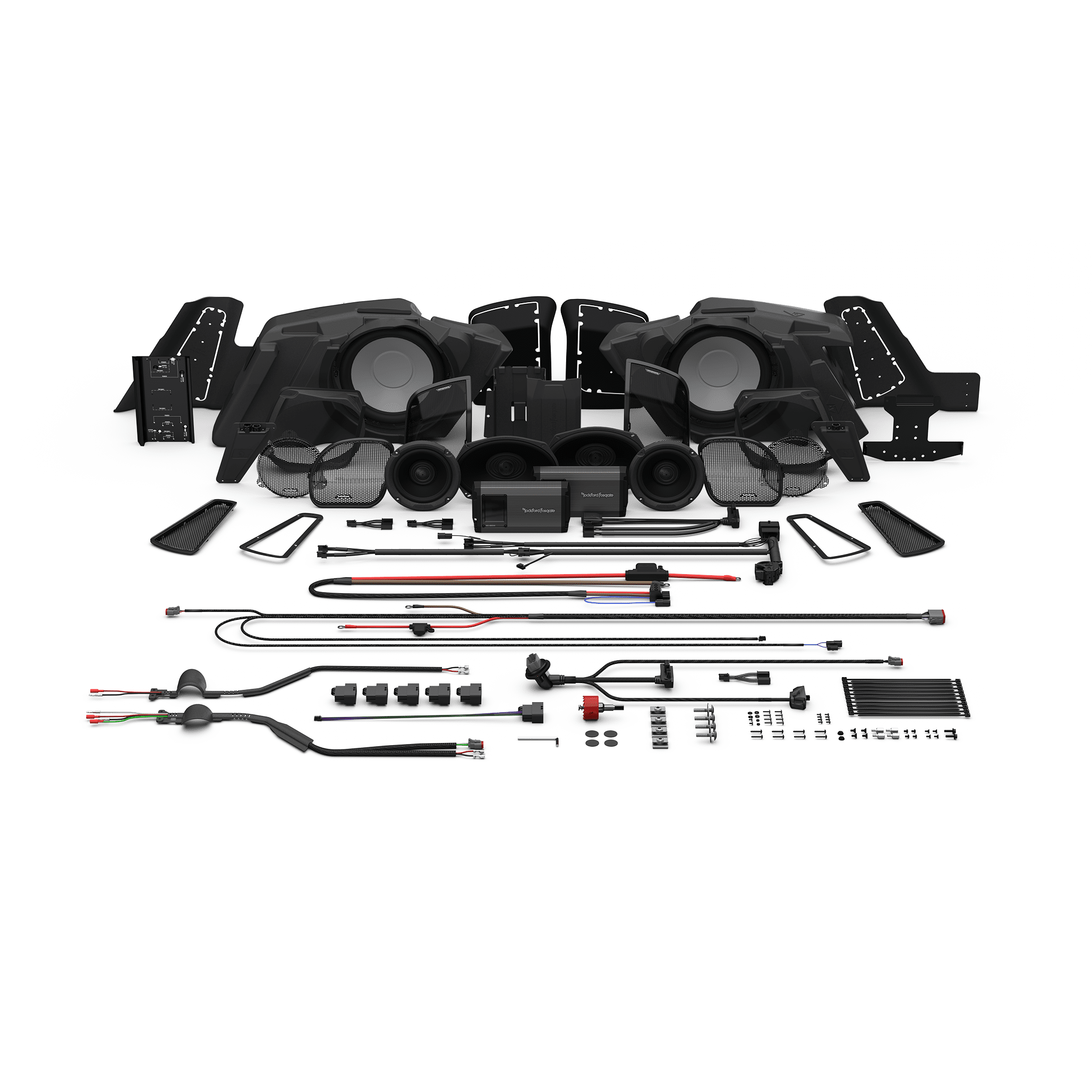 HD14-STG5 Fairing Speakers, Saddlebag Speakers, Saddlebag Subwoofers, and 1,600-Watt Amplifier Kit for Select 2014+ Harley Davidson Road Glide Street Glide Motorcycles - Image 3