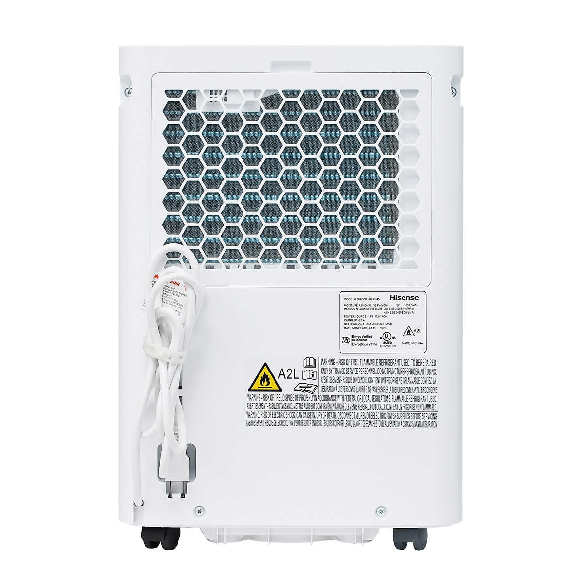 Restored 35 pt 3000 sq ft Dehumidifier in White Energy Star Certified (Refurbished) - Image 5