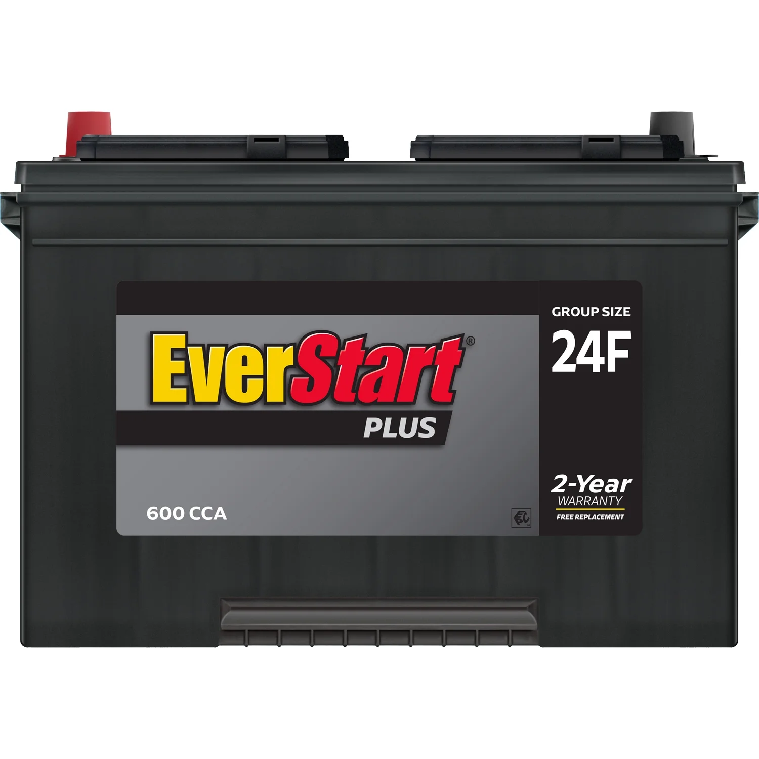Plus Lead Acid Automotive Battery, Group Size 24F 12 Volt, 600 CCA - Image 4