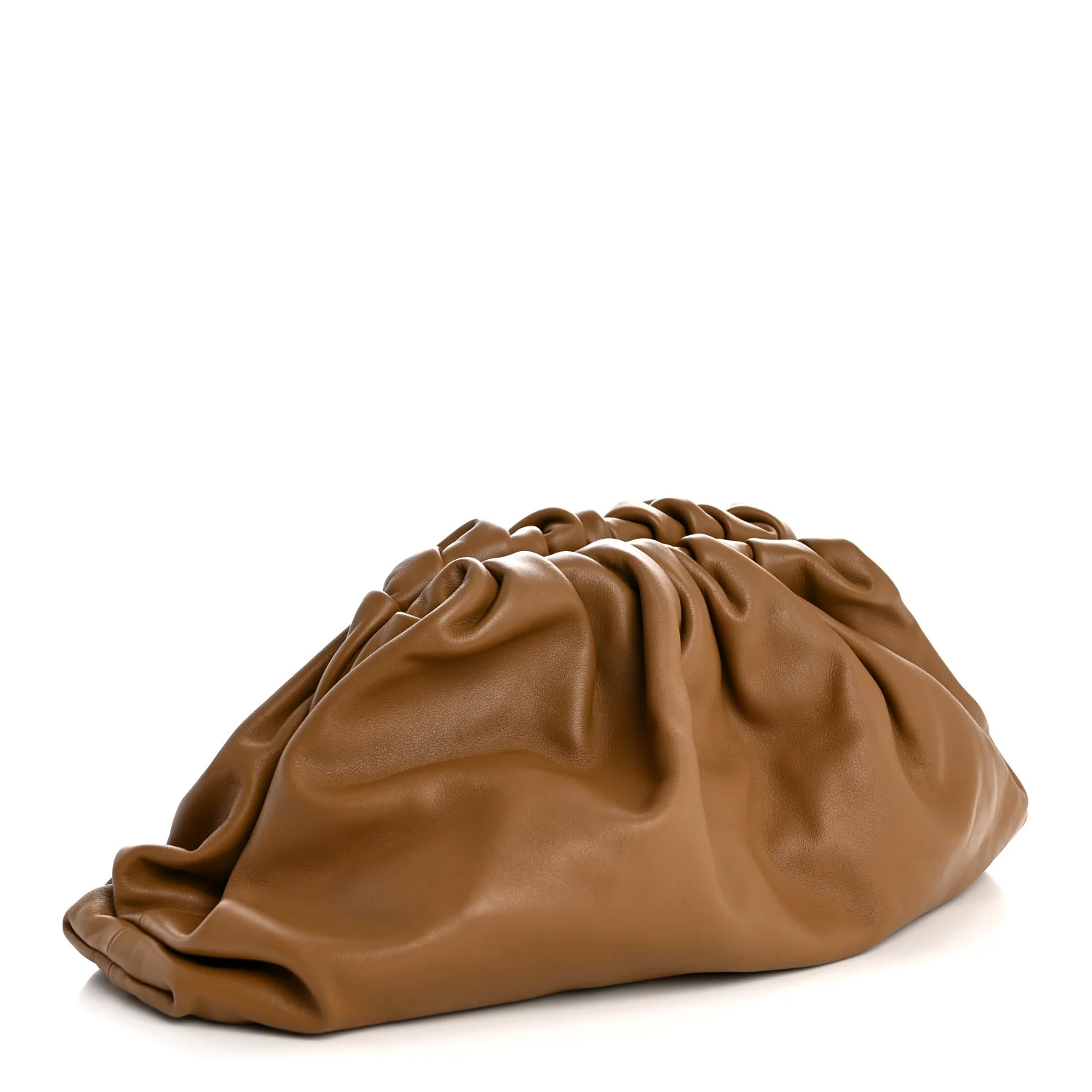 Smooth Butter Calf The Pouch Oversized Clutch Teak