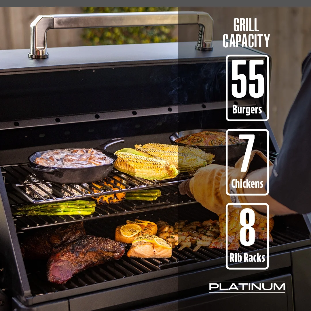 Platinum 1250 Connected Wood Pellet Grill with Wi-Fi? and PID Controller - Image 9
