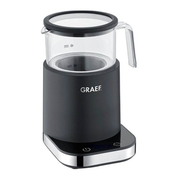 Melkeskummer med uttakbar glassbeholder 400 ml svart