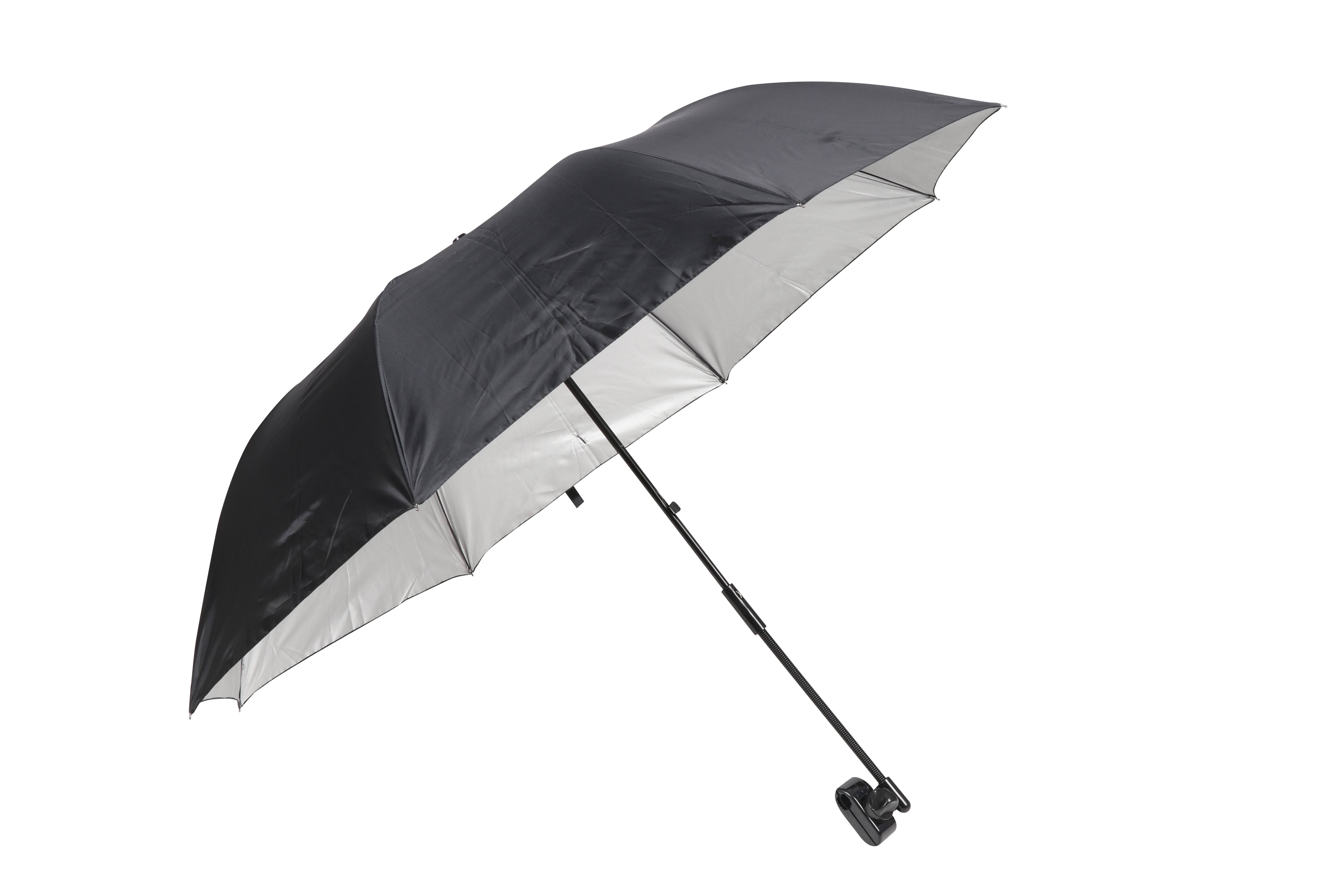 Ozark Trail Chair Umbrella with Clamp, Black, Large 42 inchx42 inch (Chair Is Not Included), Adult Use, Size: Regular