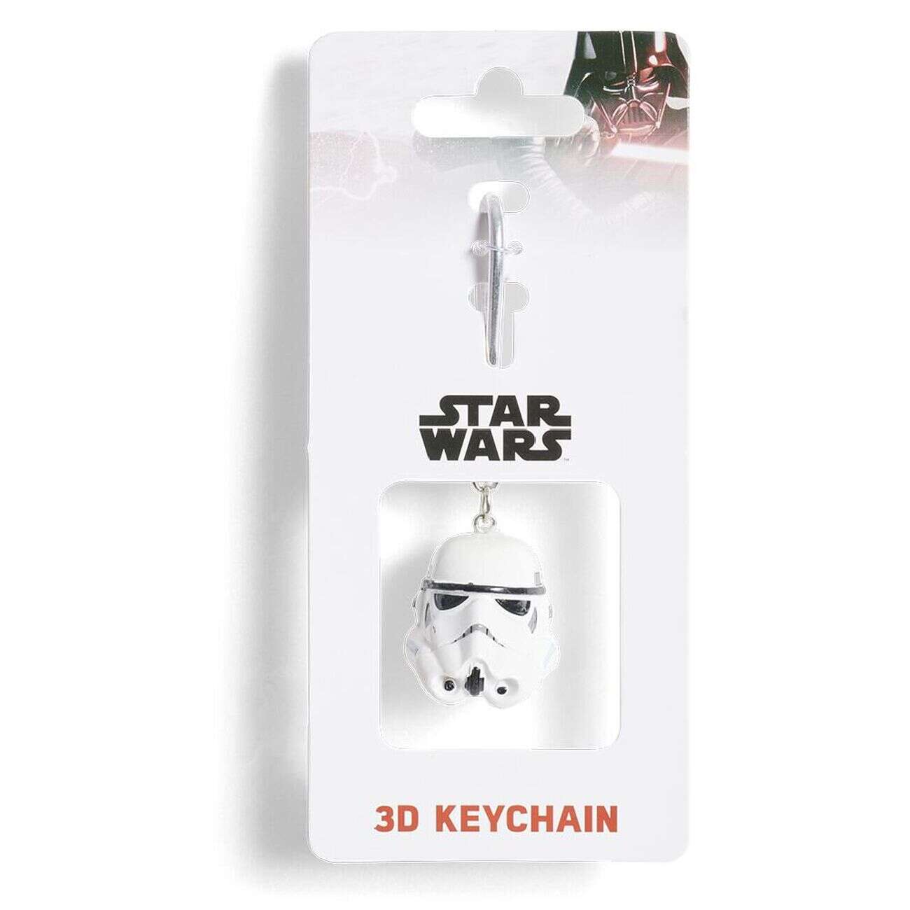 Porte-clé casque de soldat Star Wars silicone blanc