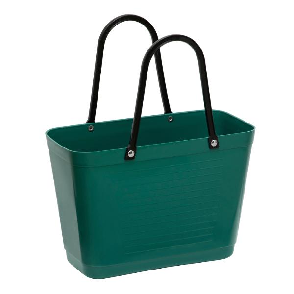 Green Plastic veske liten 7,5L mørk grønn