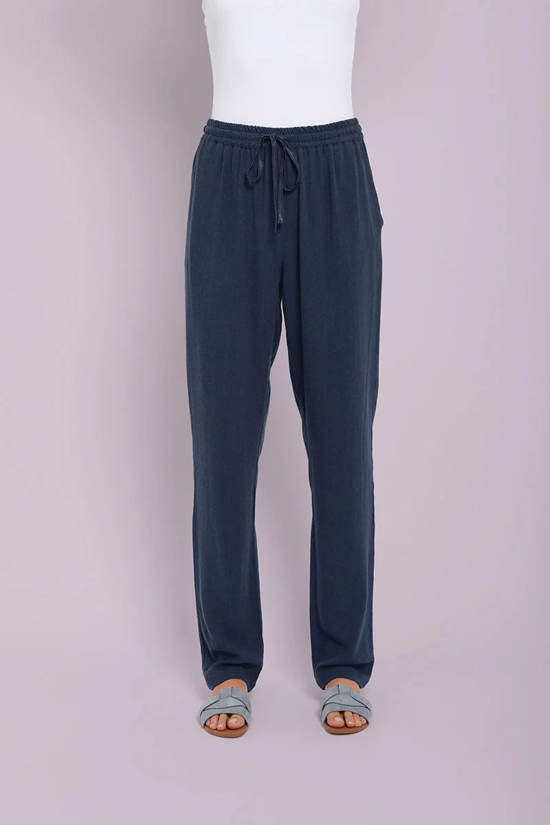 Pantalon fluide made in France - BLEU MARINE