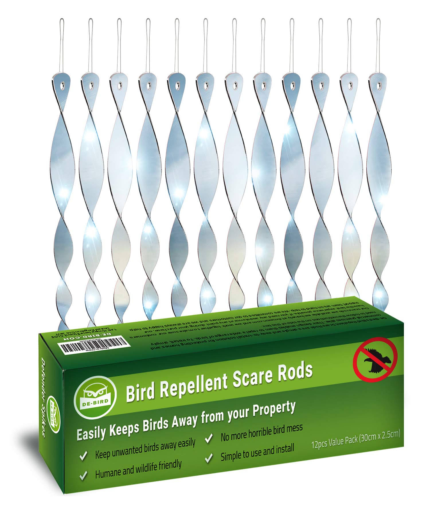 Bird Scare Rods Owl Decoy Bird Repellent
