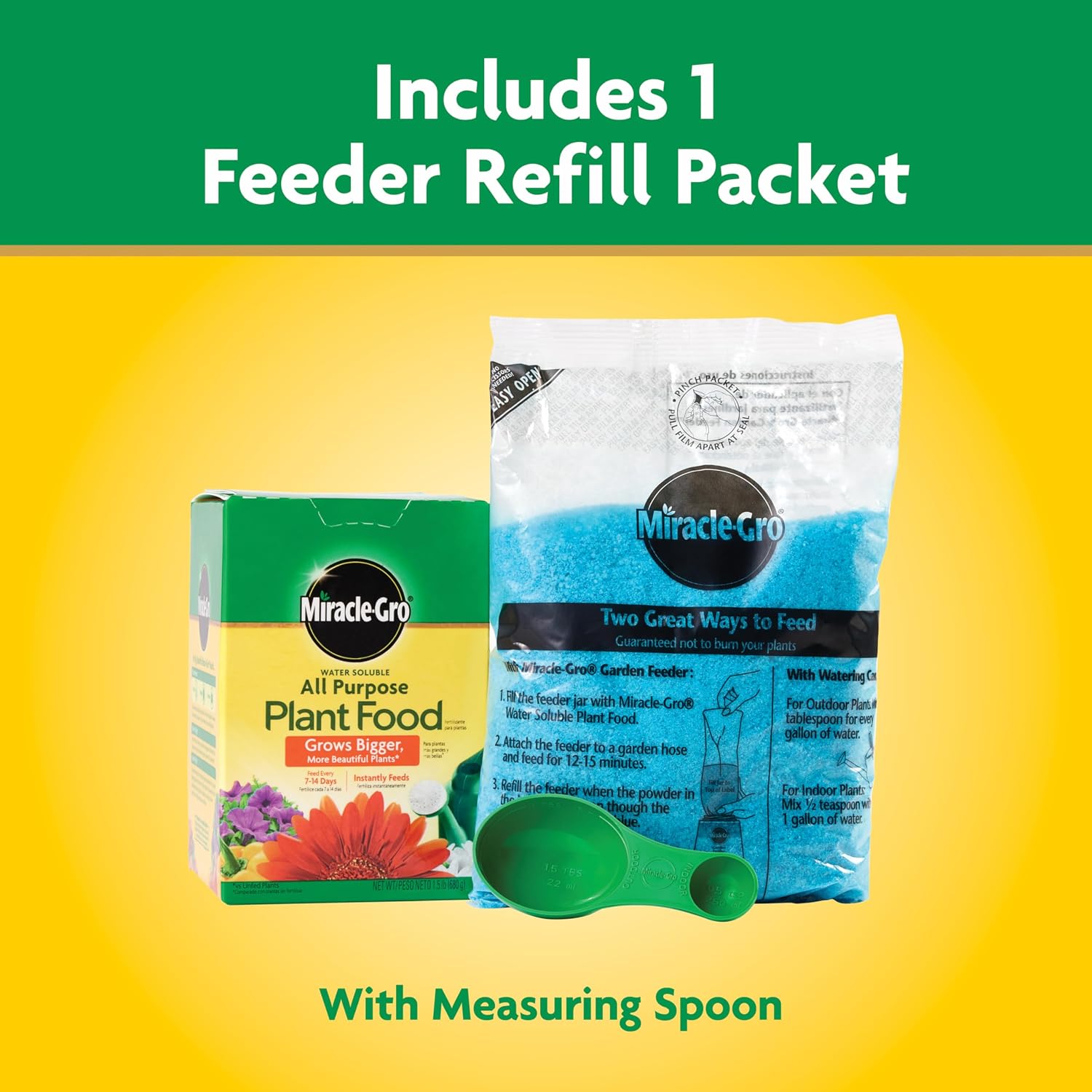 Miracle-Gro Water Soluble All Purpose Plant Food, 1.5 lb| Fertilizer for All Indoor or Outdoor Plants including Roses, Flowers, Vegetables, Houseplants, Trees, and Shrubs
