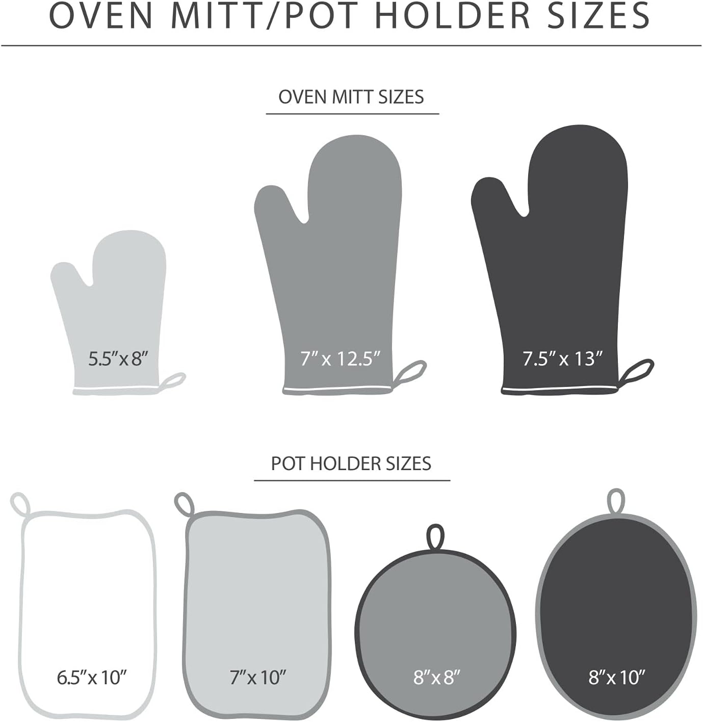 KITCHENAID Ribbed Soft Silicone Oven Mitt 2-Pack Set, 7.5