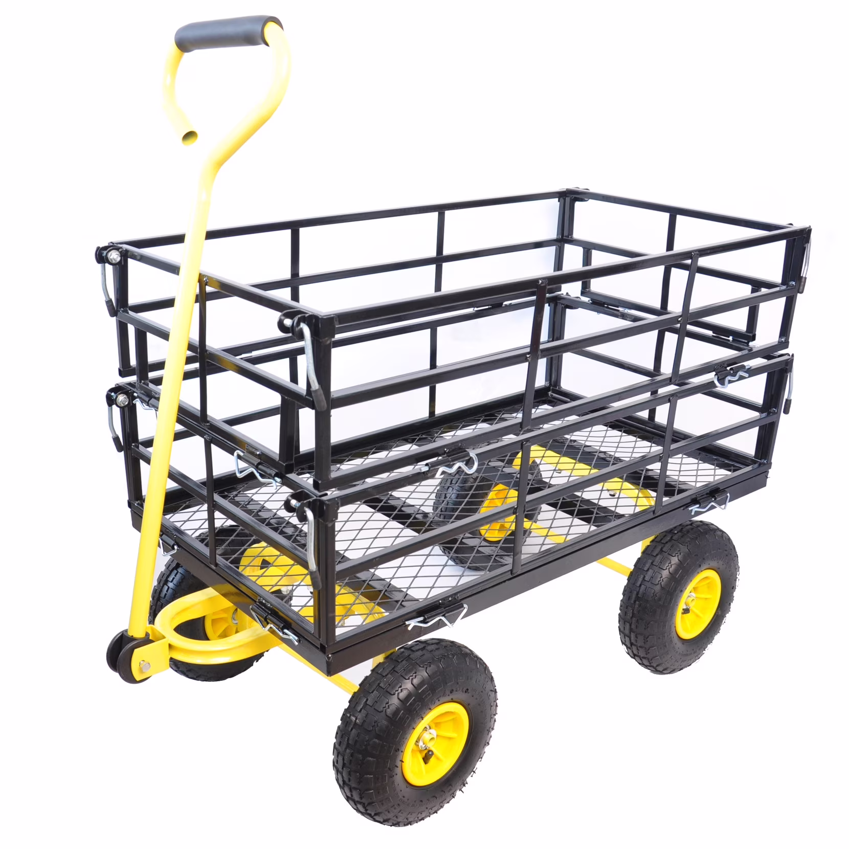 JINS & VICO 550 pounds Capacity Garden Wagon Cart with Foldable