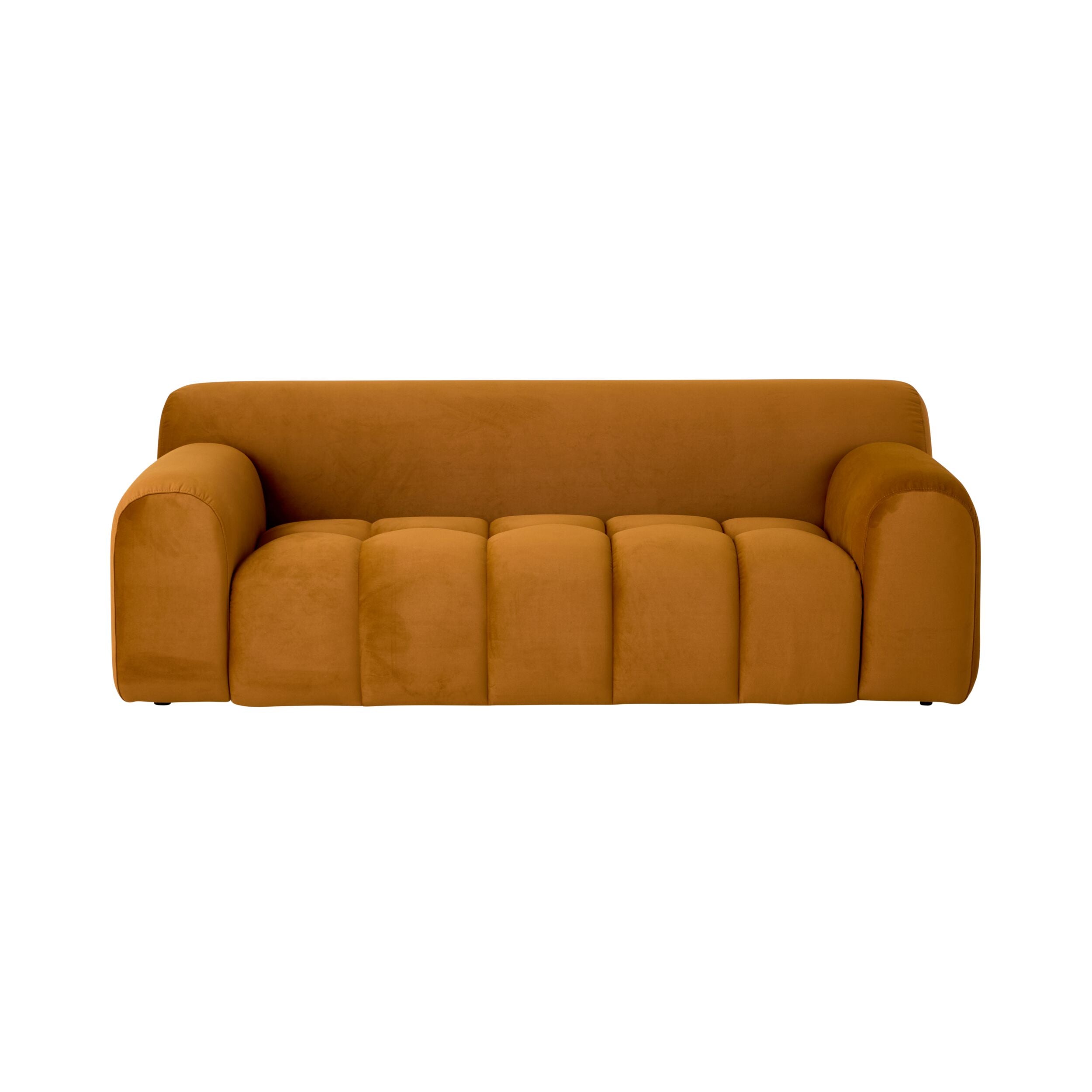 Alexis 2 Seater Velvet Sofa Ochre