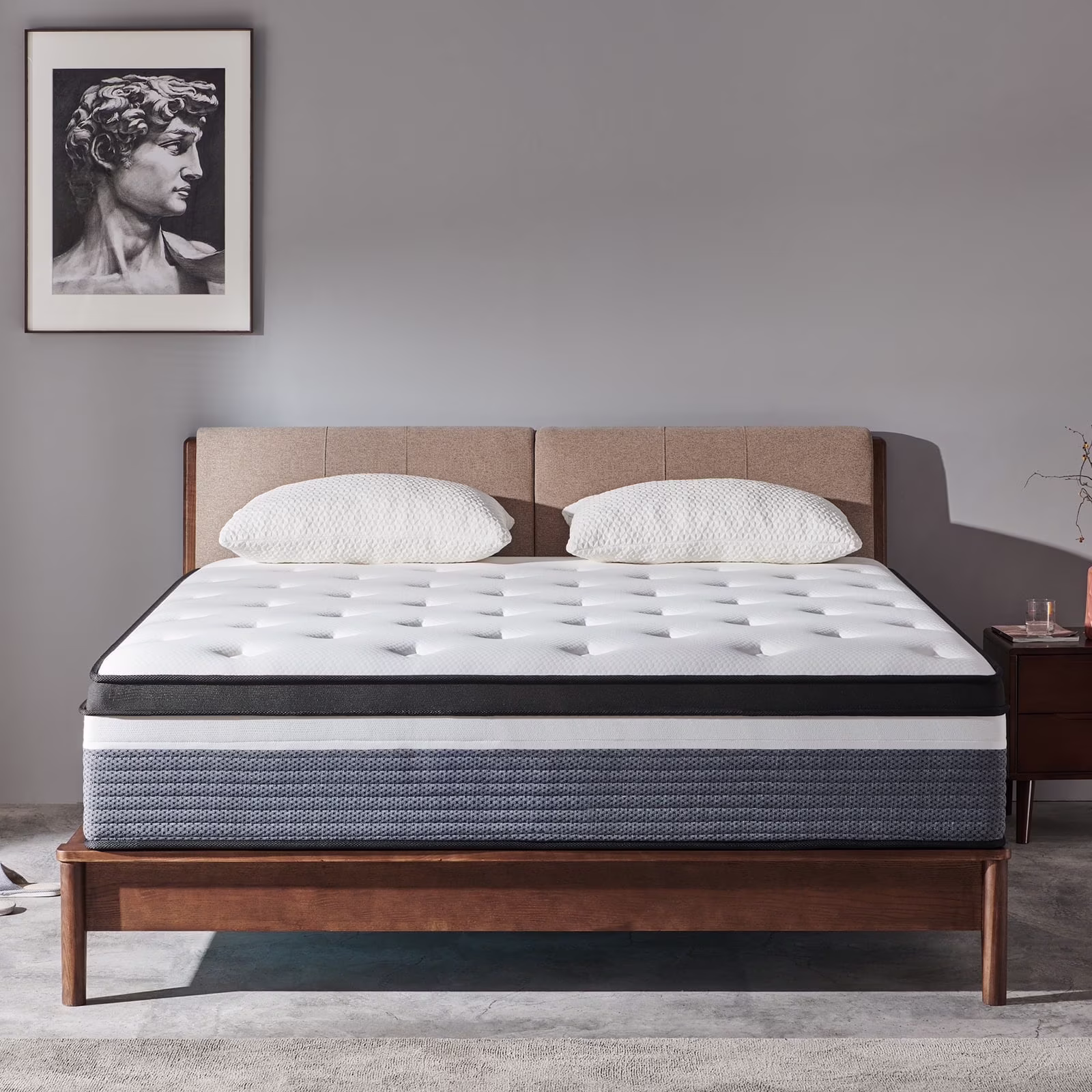 Queen Mattress, 12" Medium Memory Foam Spring Hybrid Mattress, Support for Adult(Queen/12 in)
