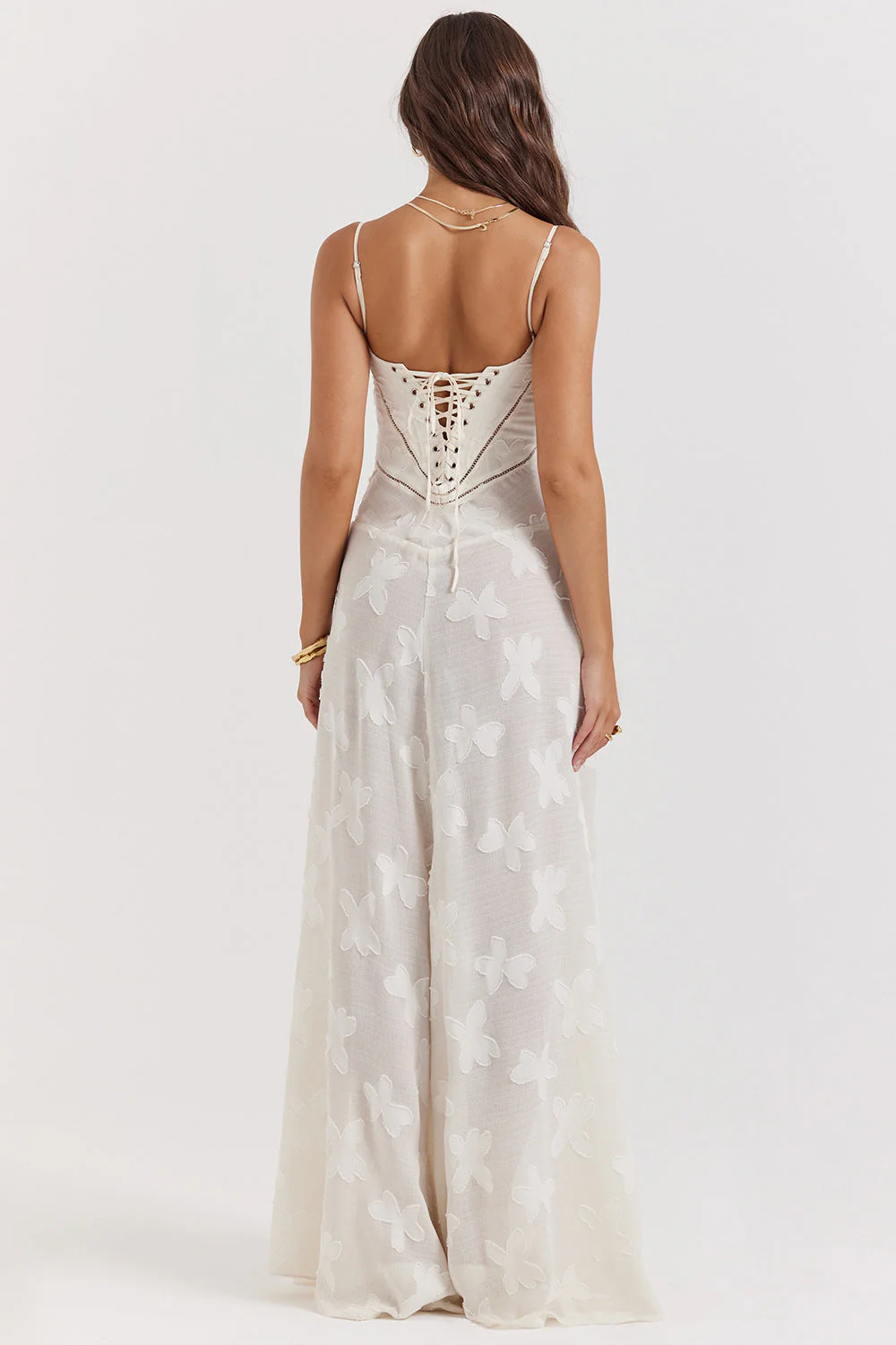 Clara | Robe longue Blanc cassé