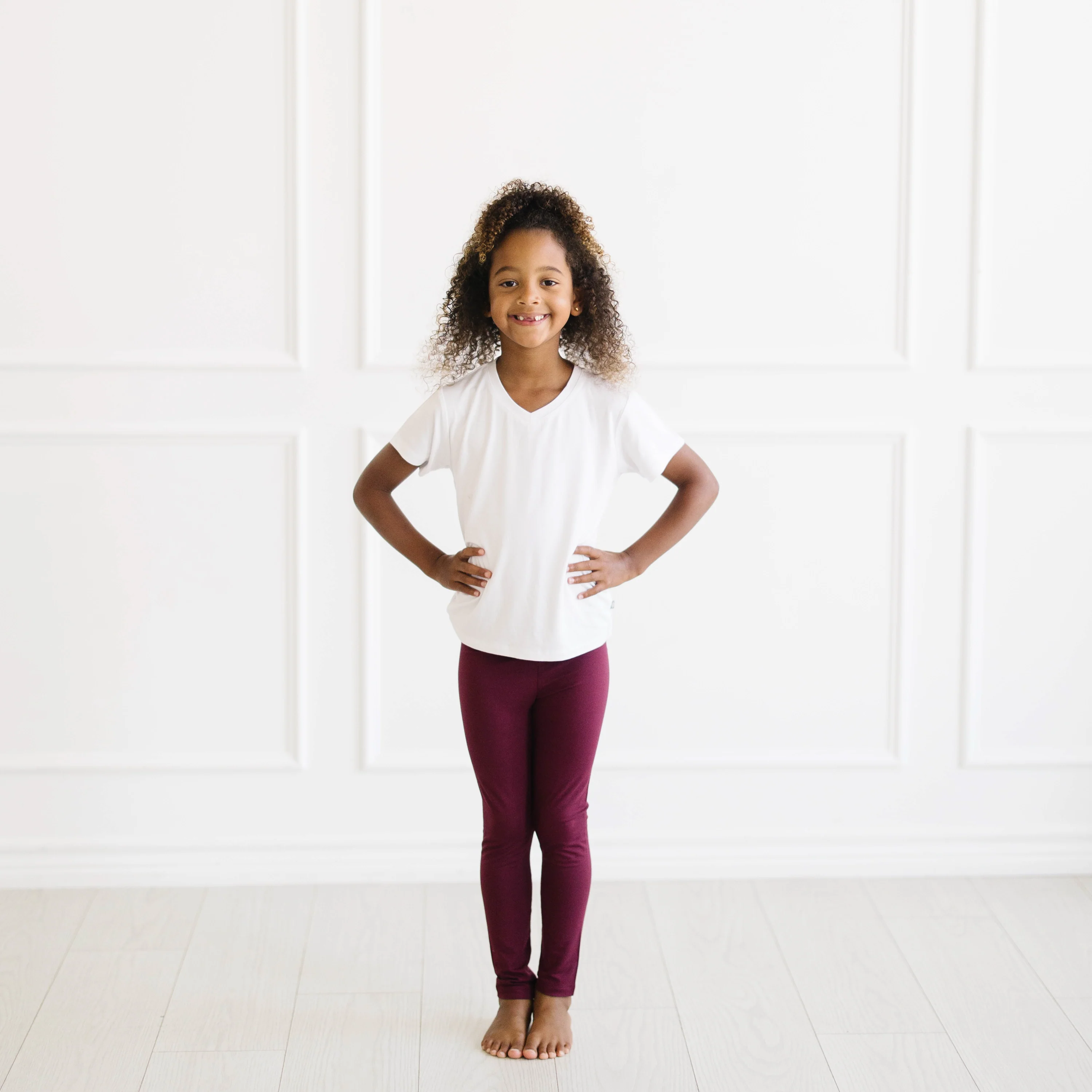 Toddler Leggings in Burgundy