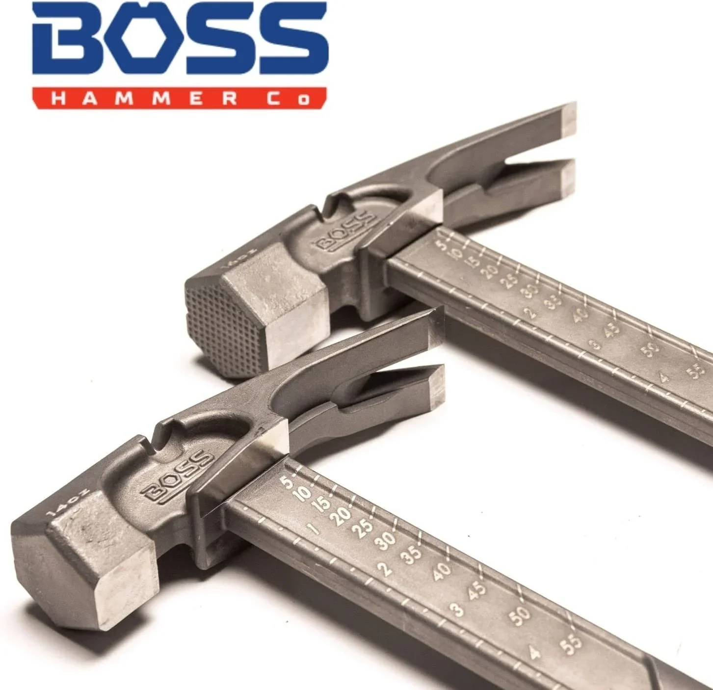 Boss Hammer BH14TIS 14 oz. Pro Series Smooth Face Full Titanium Hammer
