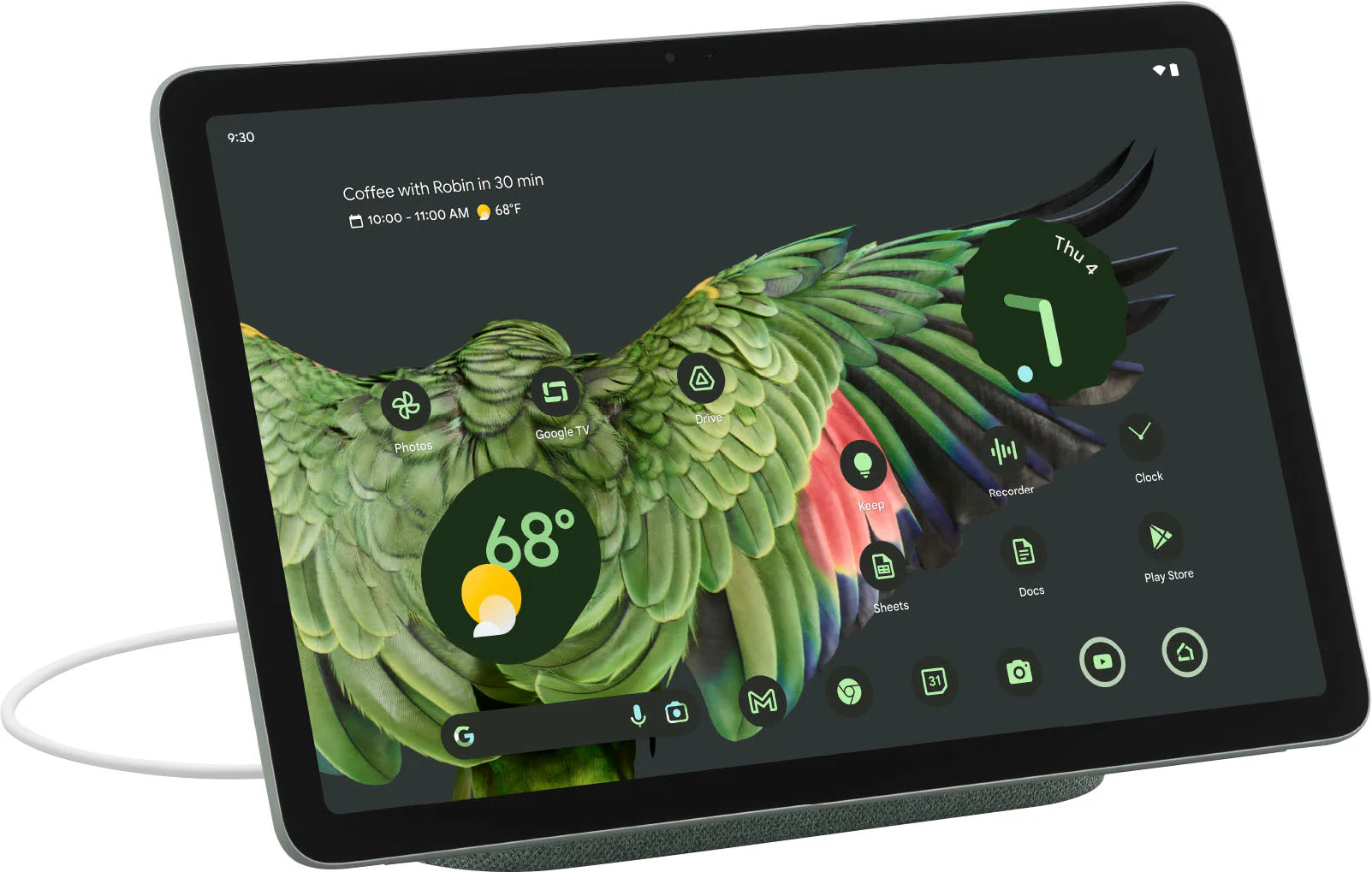 Google - Pixel Tablet with Charging Speaker Dock - 11 Android Tablet - 256GB - Wi-Fi - Hazel