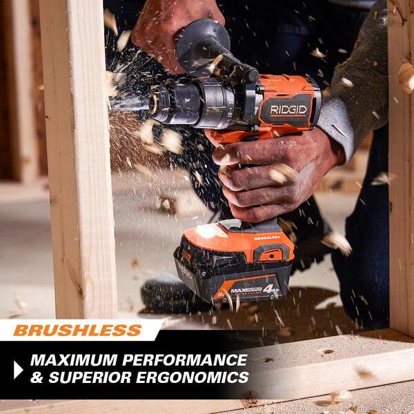 18V Brushless Cordless 3 Tool Combo Kit w/ Hammer Drill, Impact Driver, Jig Saw, Batteries, Charger Bag Image 6