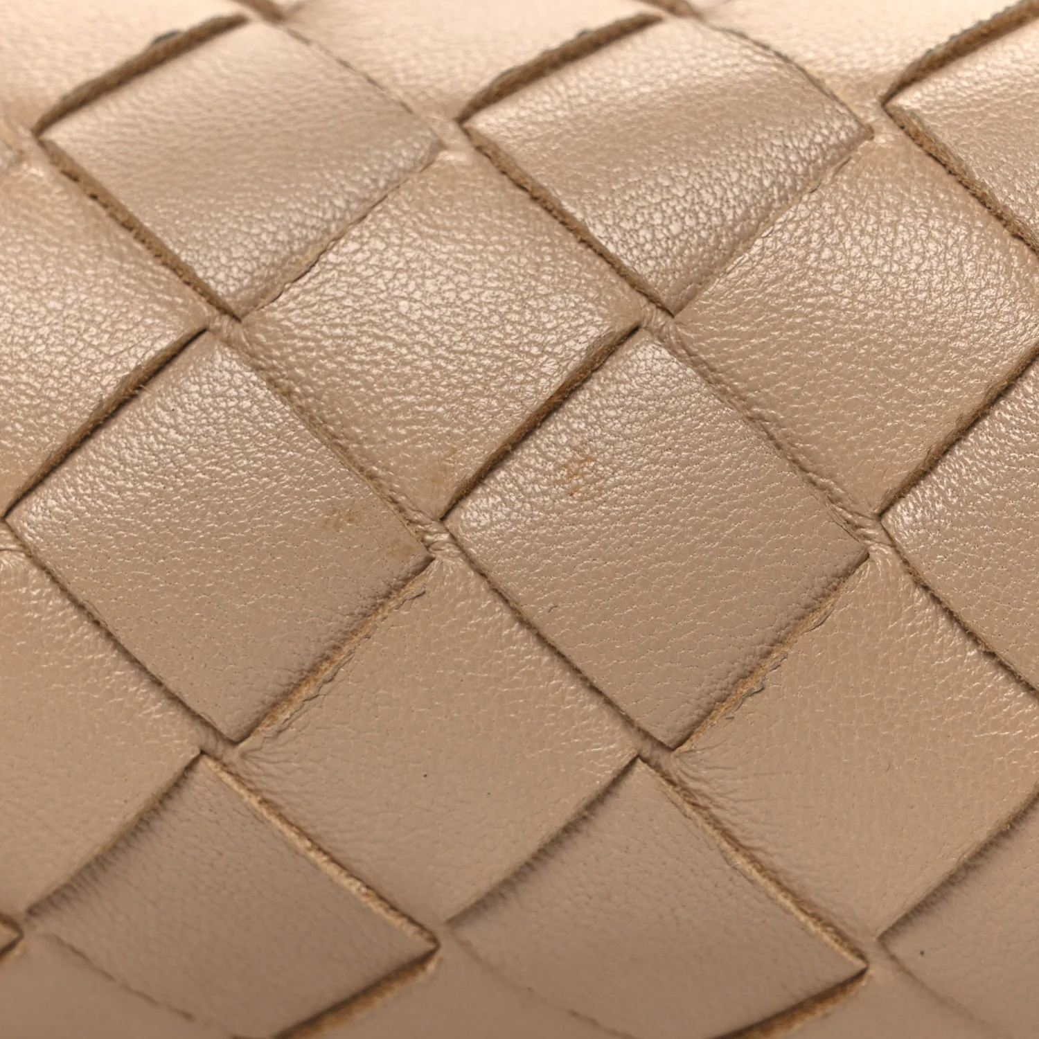 Nappa Intrecciato Nodini Mini Crossbody Almond