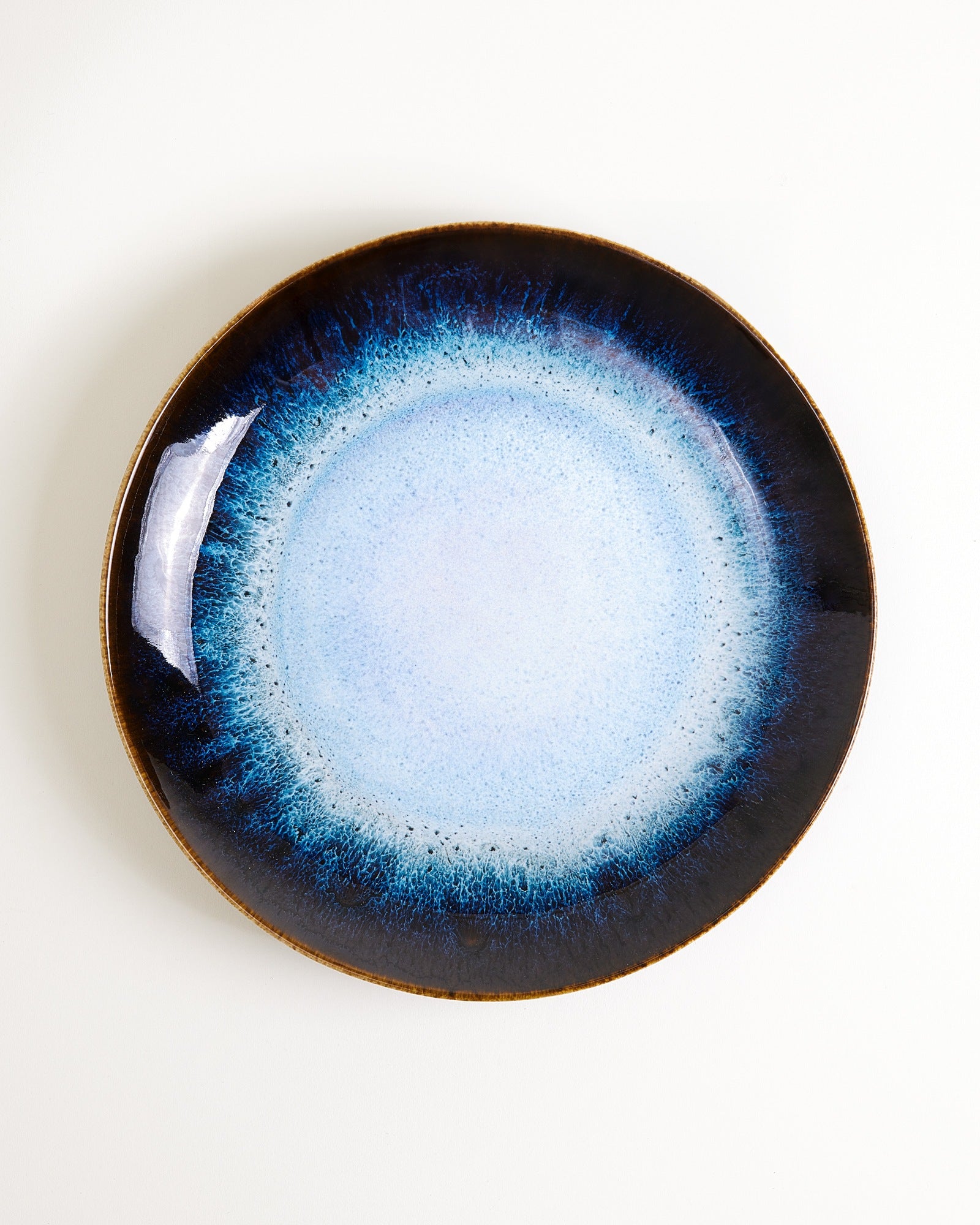 ALCACHOFRA - LARGE PLATE CLASSIC BLACK-BLUE