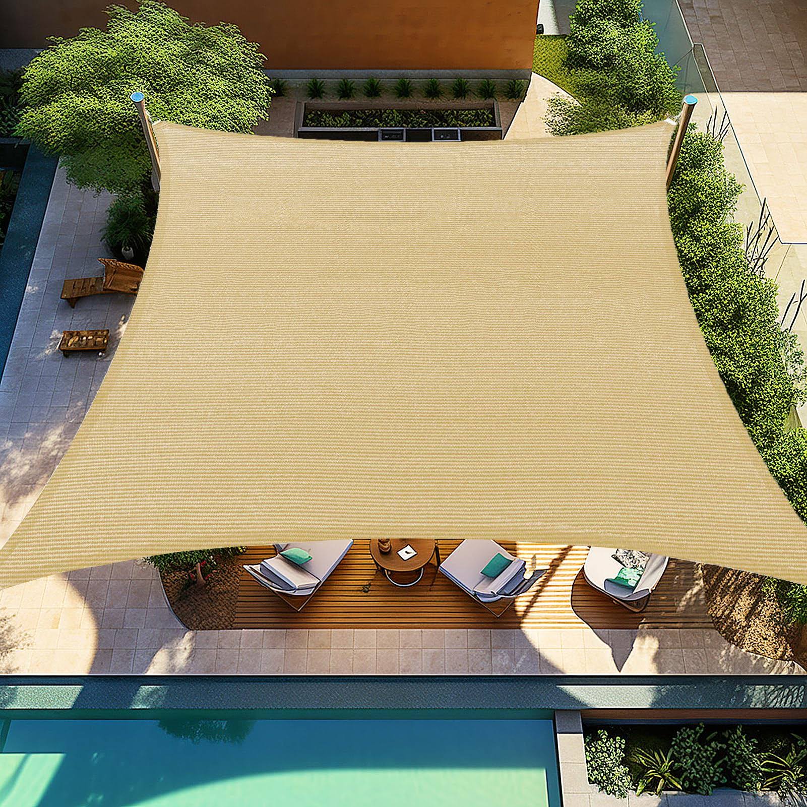 Shade&beyond 7'x13' Sun Shade Sail Rectangle Canopy Sunshade UV Block for Patio