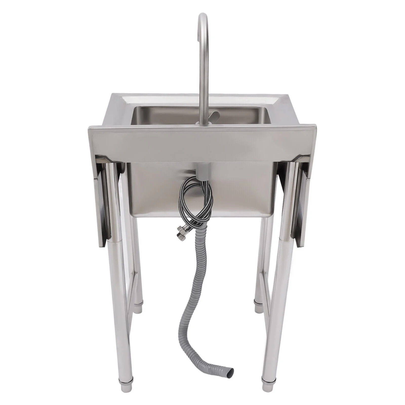 Commercial Utility Sink Stainless 1 Compartment Kitchen Sink 21.6*33.4*19.6