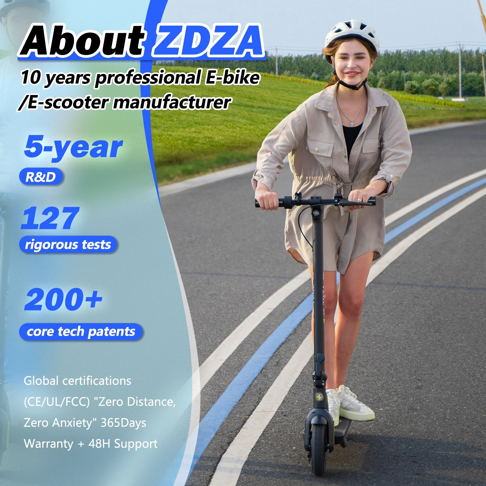 350W 19MPH Electric Scooter for Adults, 12-21 Miles Range, 8.5' Foldable Escooter - Image 6