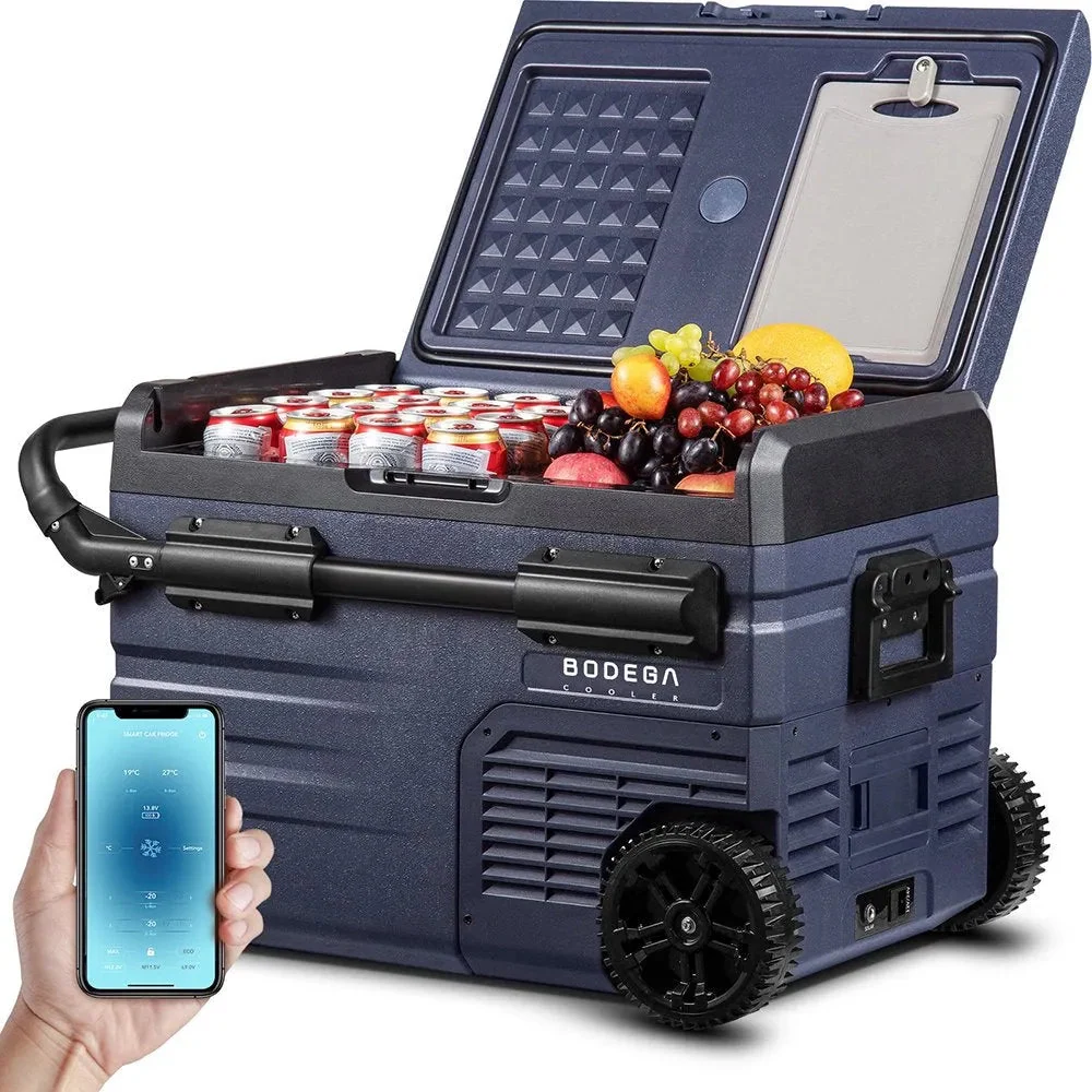 12 Volt 37 qt. Portable Car Refrigerator, Car Freezer for Outdoor, Camping, Travel, Rv,app Control