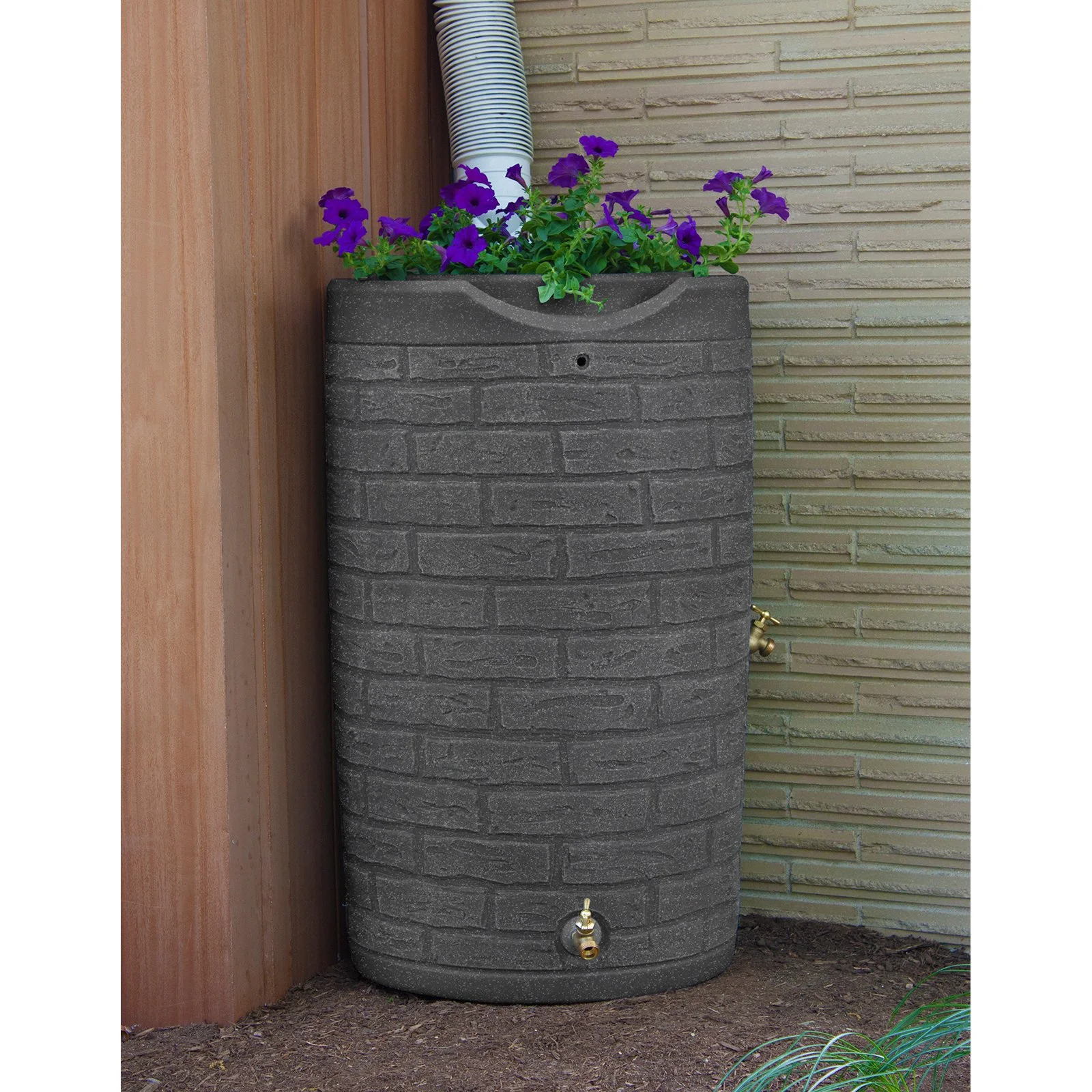 IMP-D50-DAR Impressions Downton Rain Saver Rain Barrel, 50 Gallon, Dark Granite(Dark Granite) - Image 8