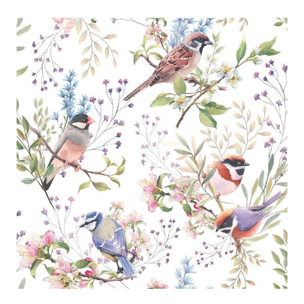 Serviett 33x33 cm 20 stk Busy Birds