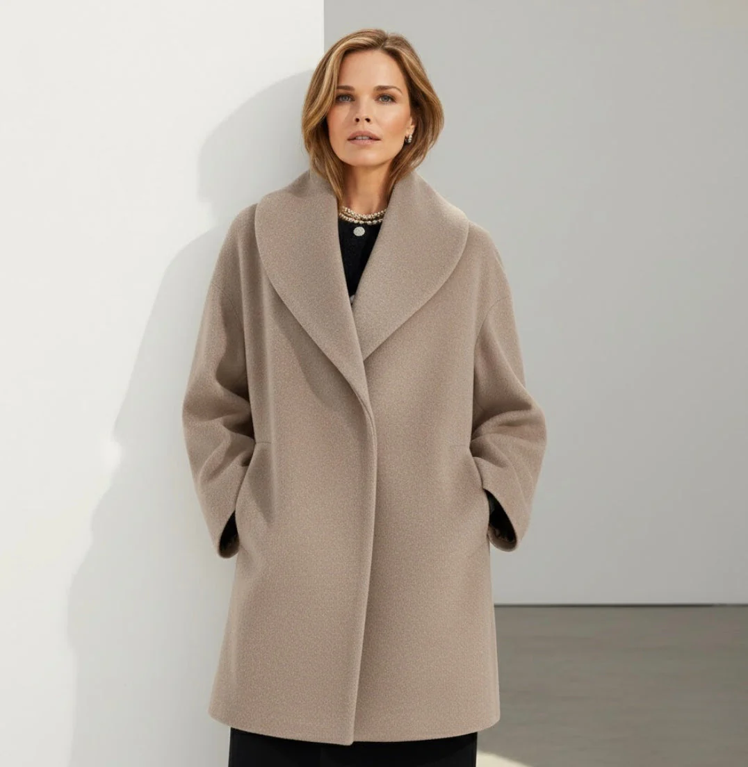 Élyane | Manteau cocon chic, chaleur douce & élégance naturelle