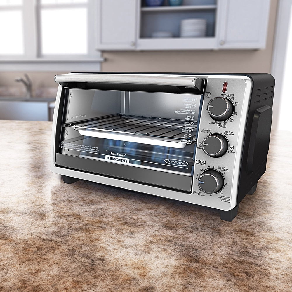 BLACK+DECKER 6 - Slice Toaster Oven, Black, TO1950SBD