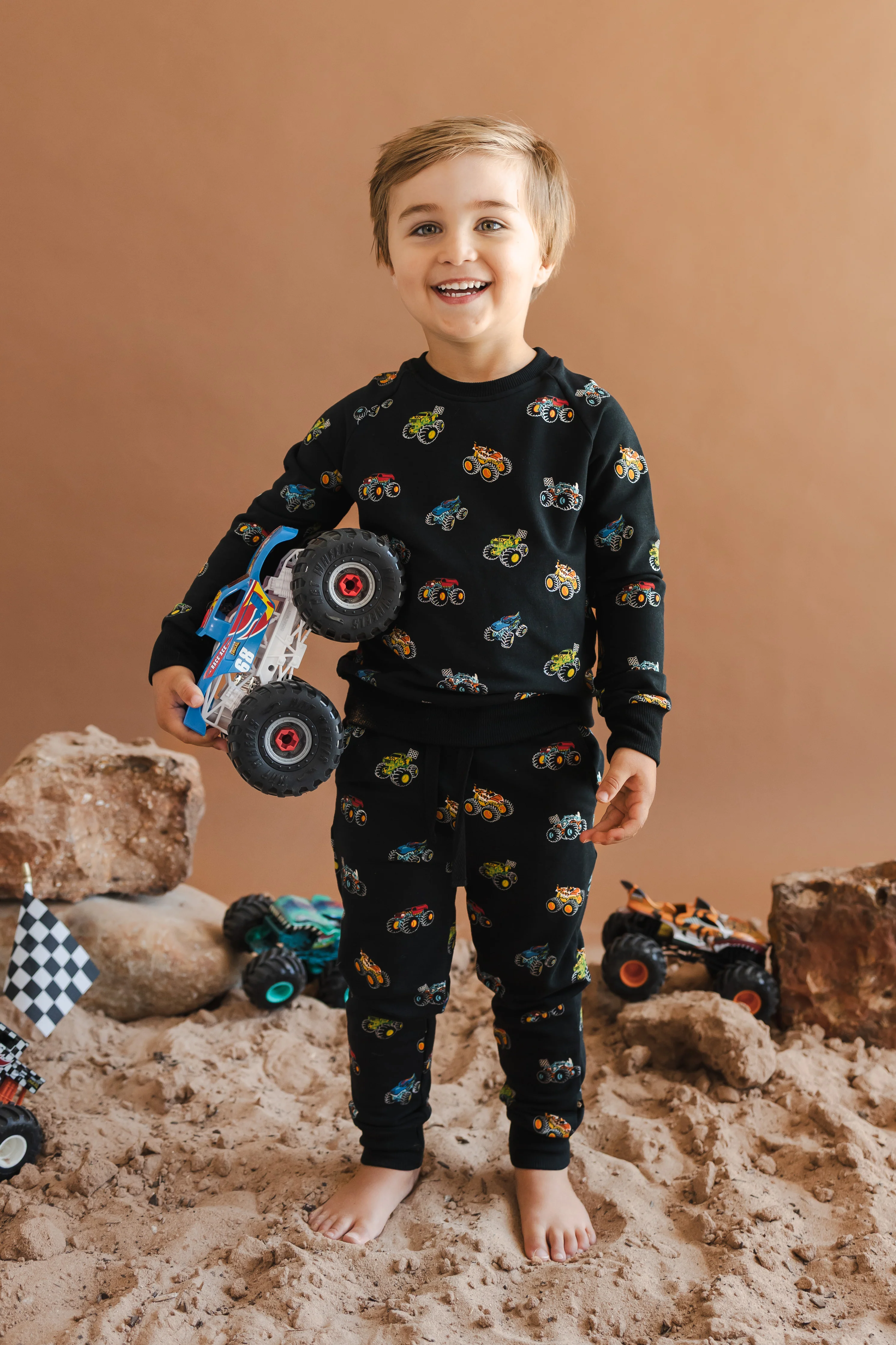 Long Sleeve Jogger Set in Monster Truck