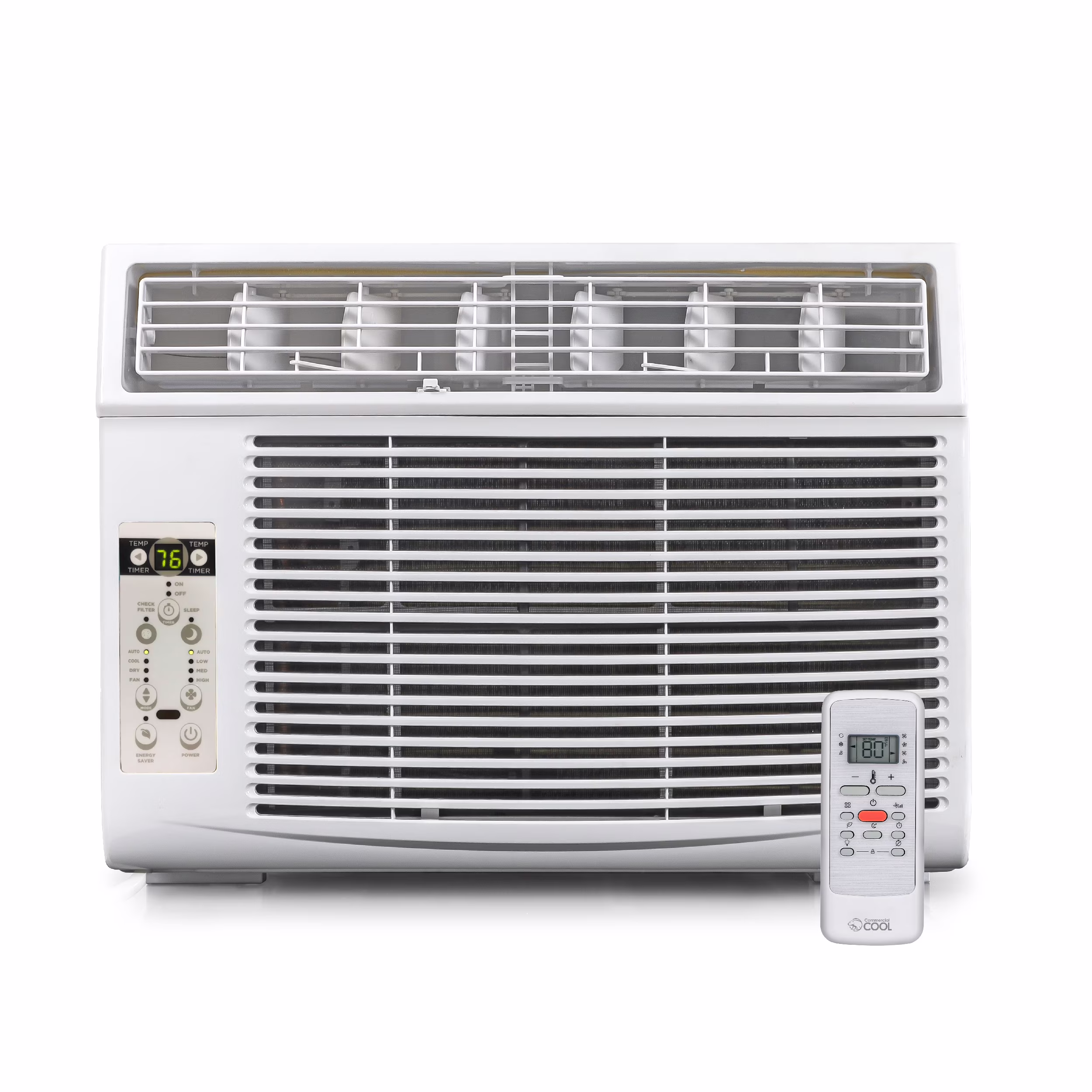 COMMERCIAL COOL 14, 500 BTU Window Air Conditioner with Remote Control and Adjustable Thermostat, Cools up to 750 Sq. Ft. with Electronic Controls & Digital Display CWAM145W6C