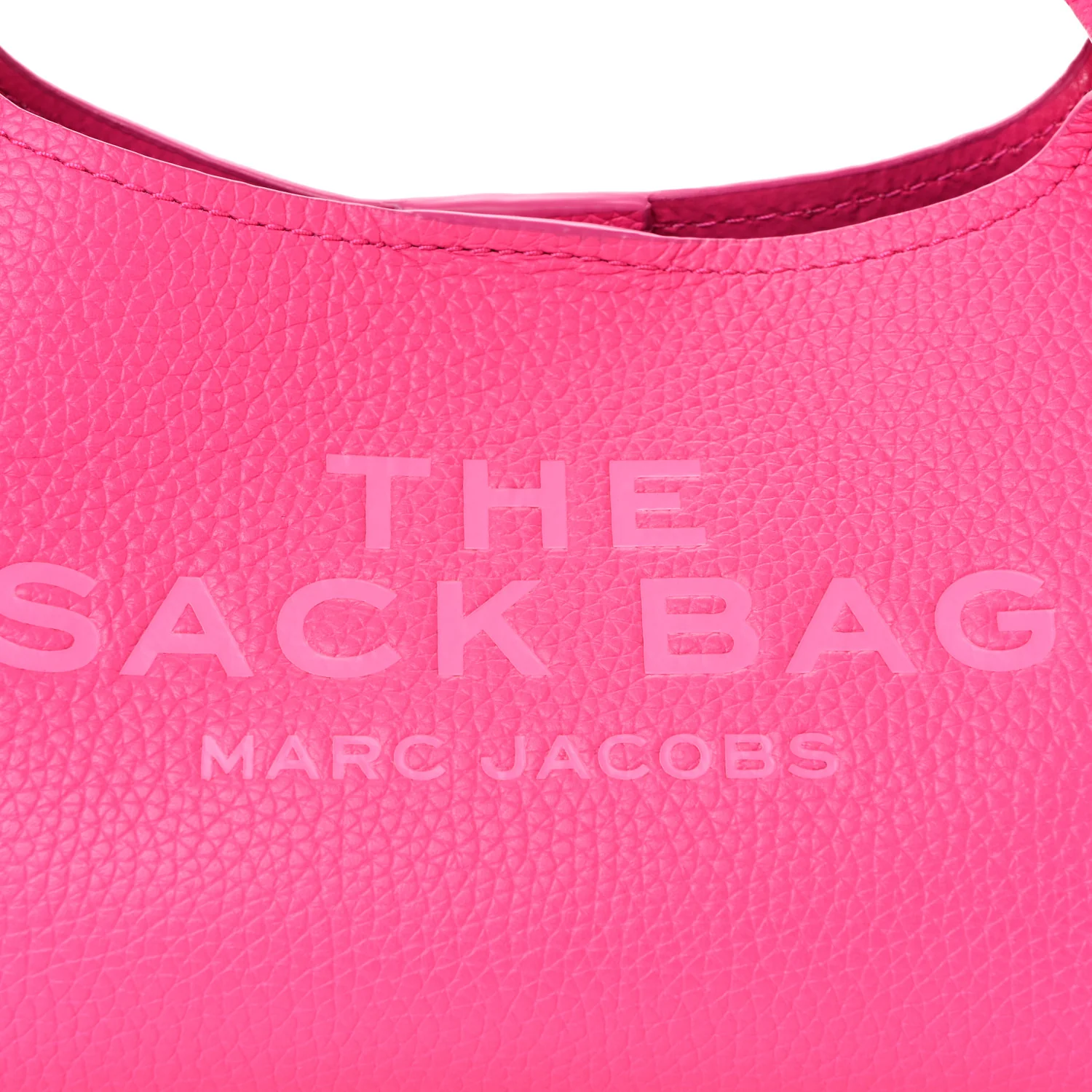 Grained Calfskin Mini The Sack Bag Hot Pink