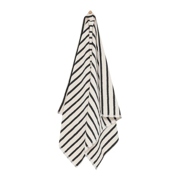 Everyday stripe håndkle 50x90 cm antrasitt