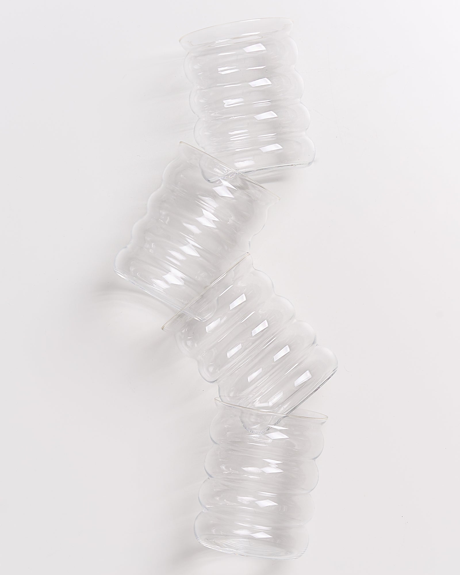 JOIA - LARGE GLASS BUBBLE TRANSPARENT SET OF 4