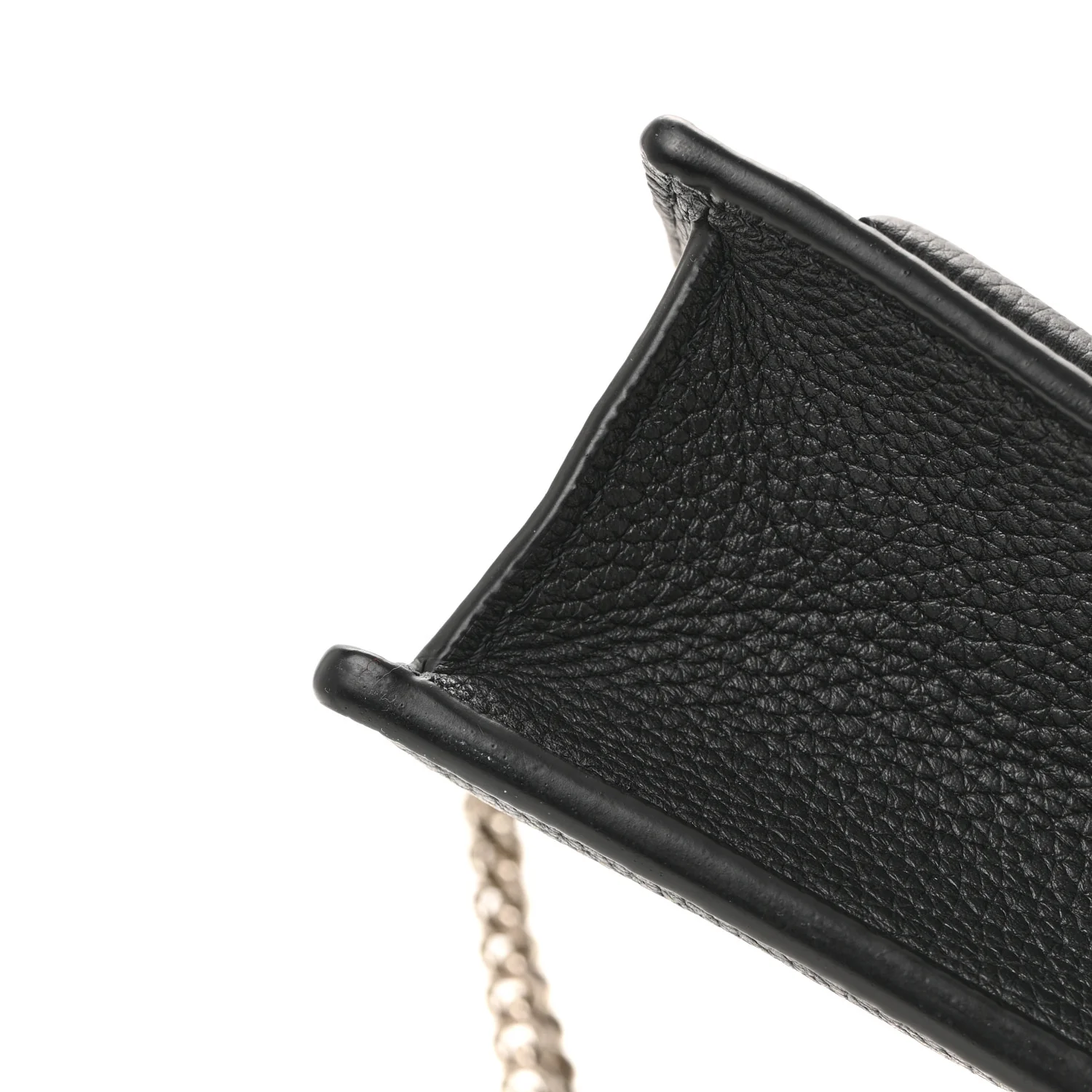 Soft Calfskin My Lockme Chain Pochette Black
