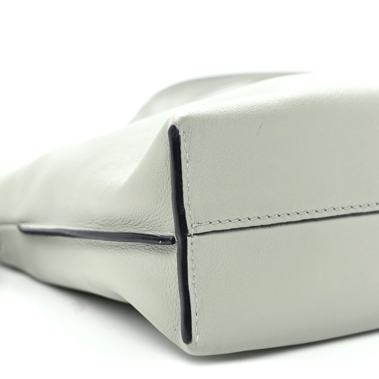 Calfskin Mini Flamenco Knot Clutch Ash Grey