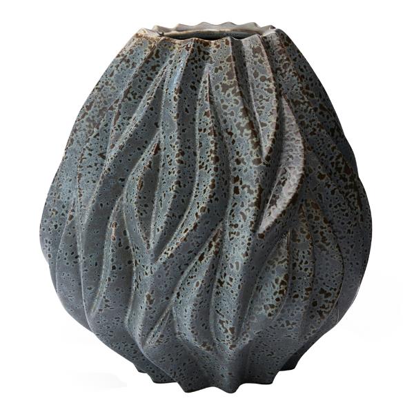 Flame vase 23 cm grønn