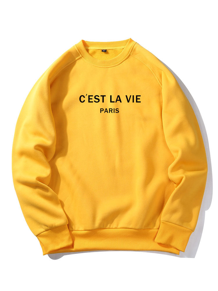 Sweat-shirt à manches raglan imprimé Paris